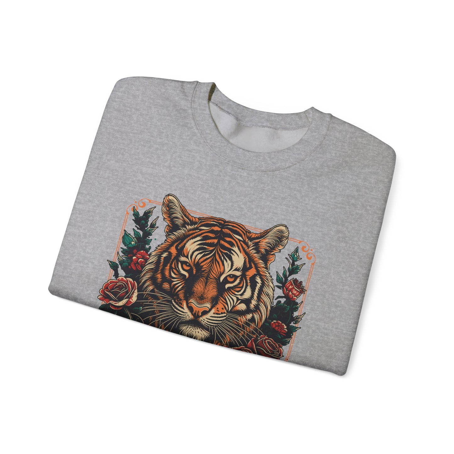 Sudadera unisex con cuello redondo Heavy Blend™ Tigre Vicious