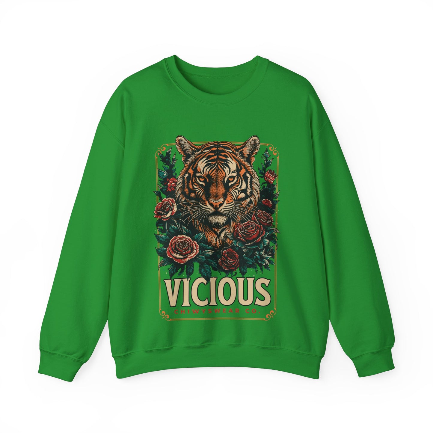 Sudadera unisex con cuello redondo Heavy Blend™ Tigre Vicious