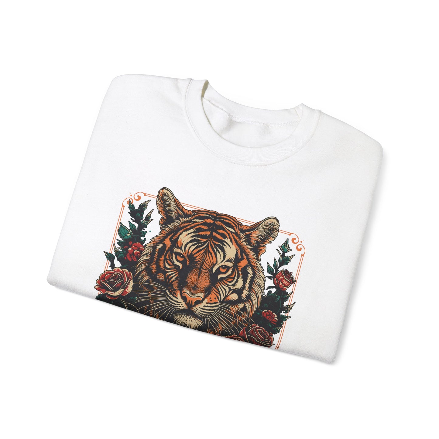 Sudadera unisex con cuello redondo Heavy Blend™ Tigre Vicious