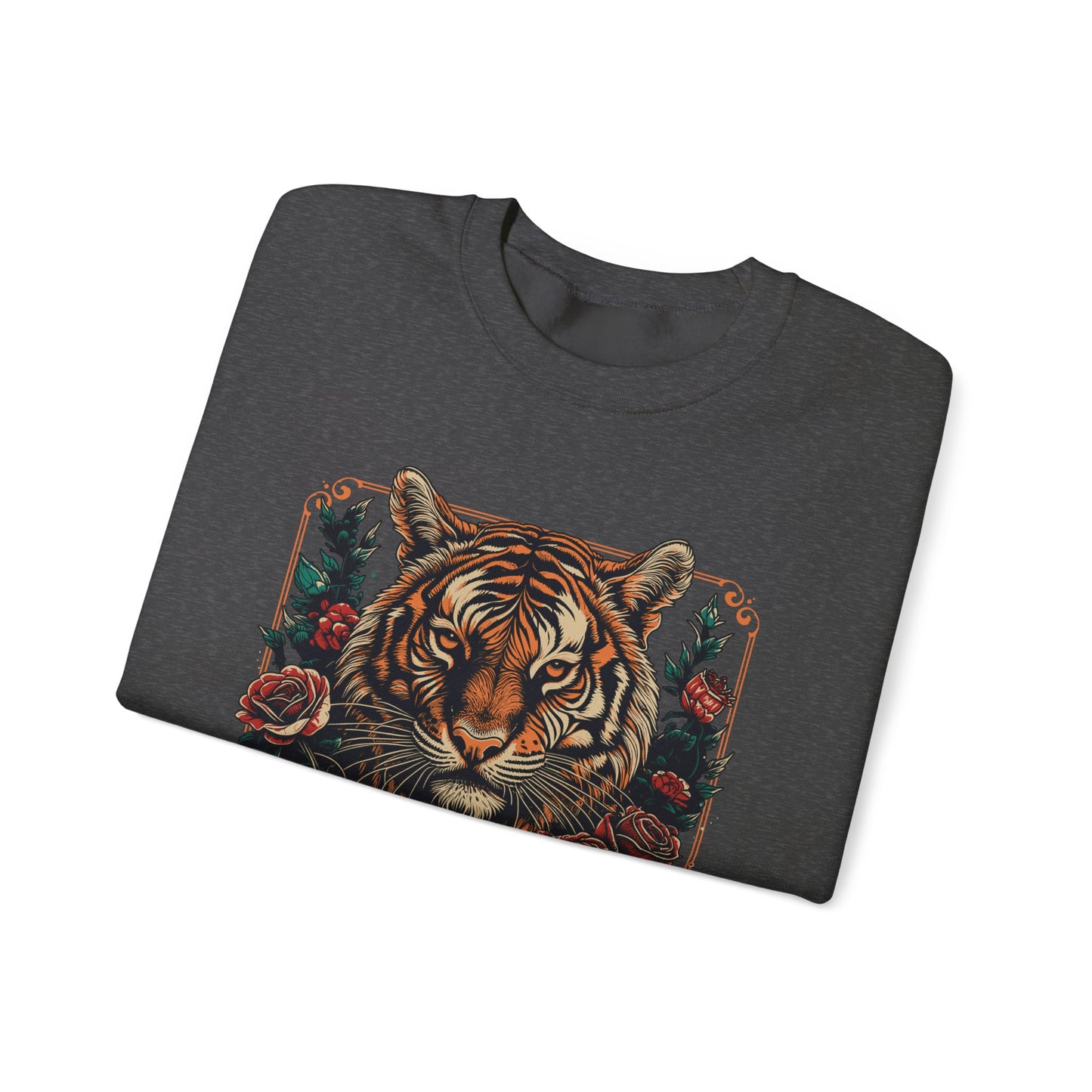 Sudadera unisex con cuello redondo Heavy Blend™ Tigre Vicious