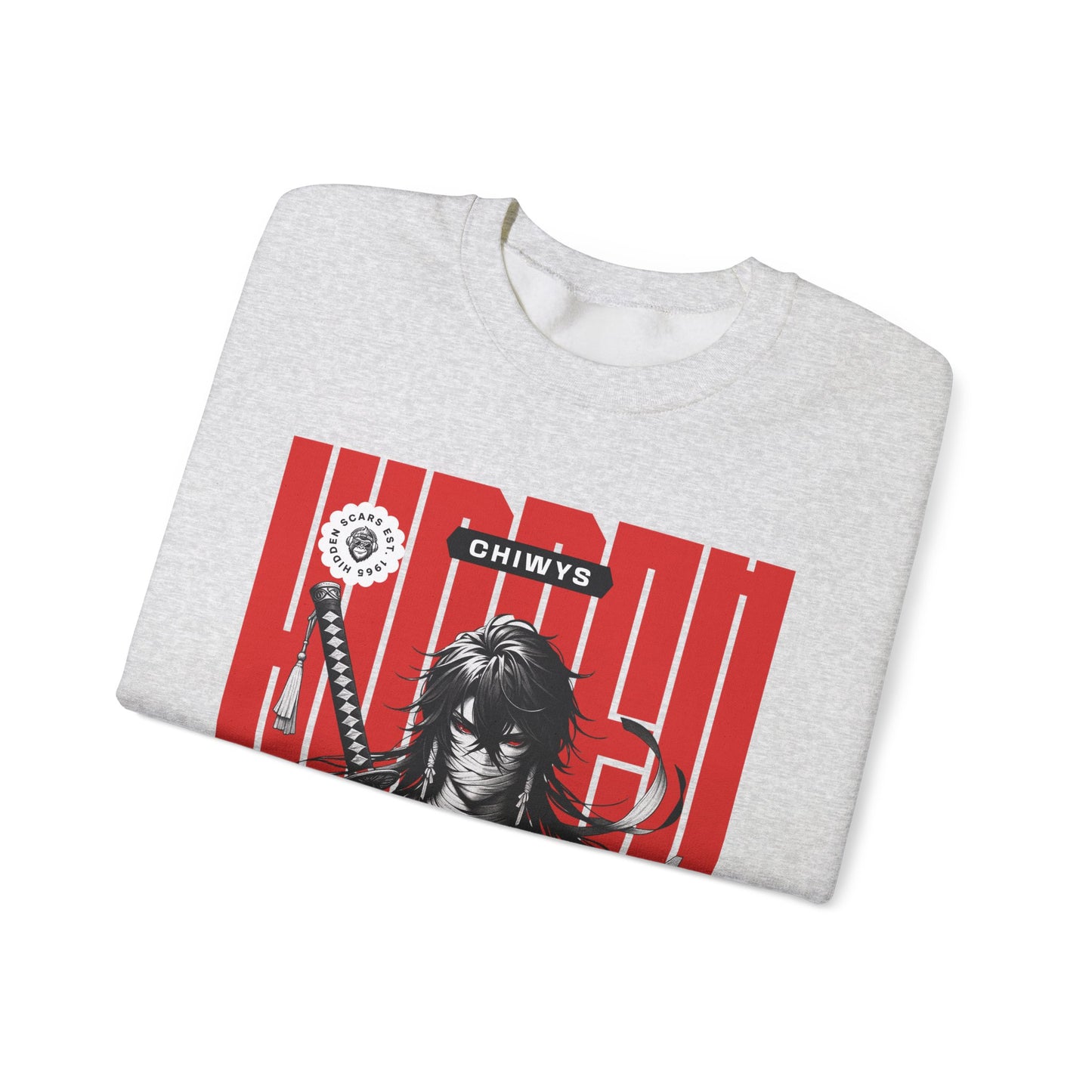 Sudadera unisex con cuello redondo Heavy Blend™ Samurai
