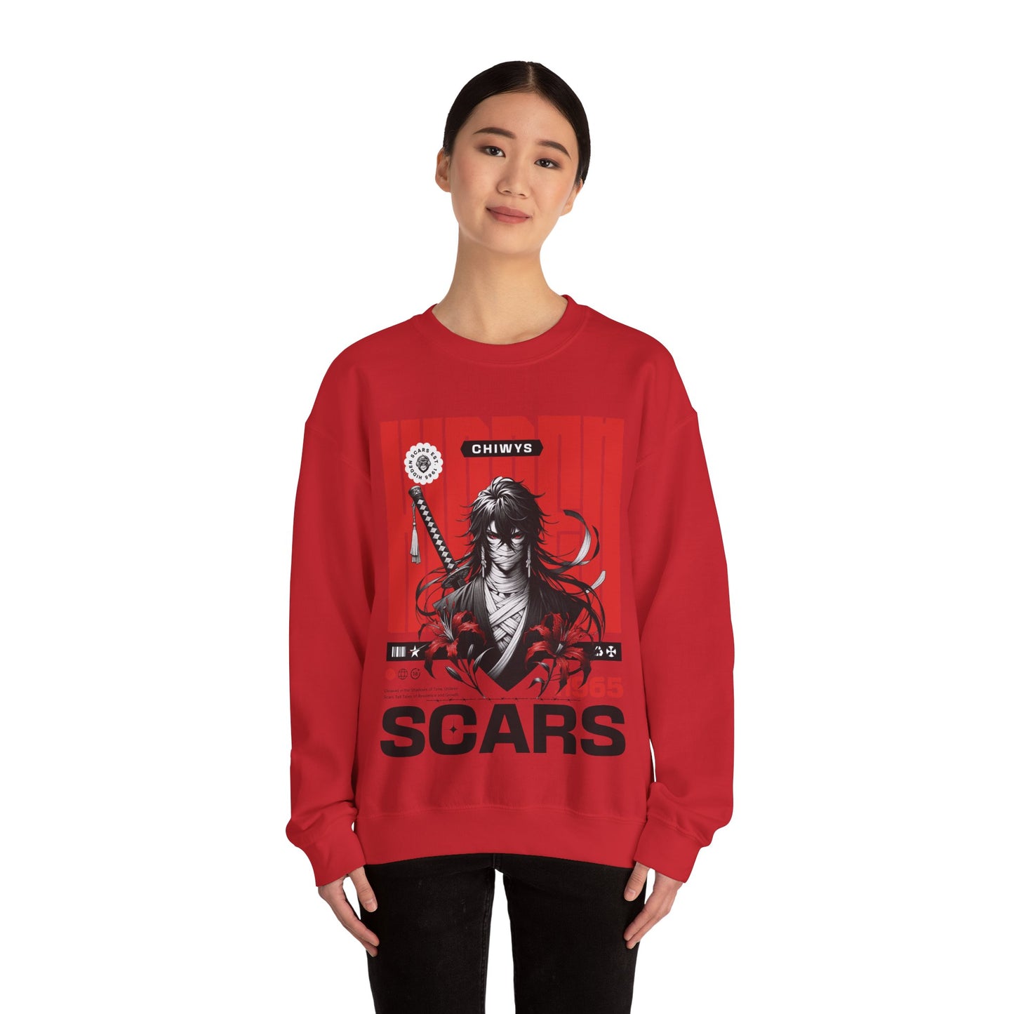 Sudadera unisex con cuello redondo Heavy Blend™ Samurai