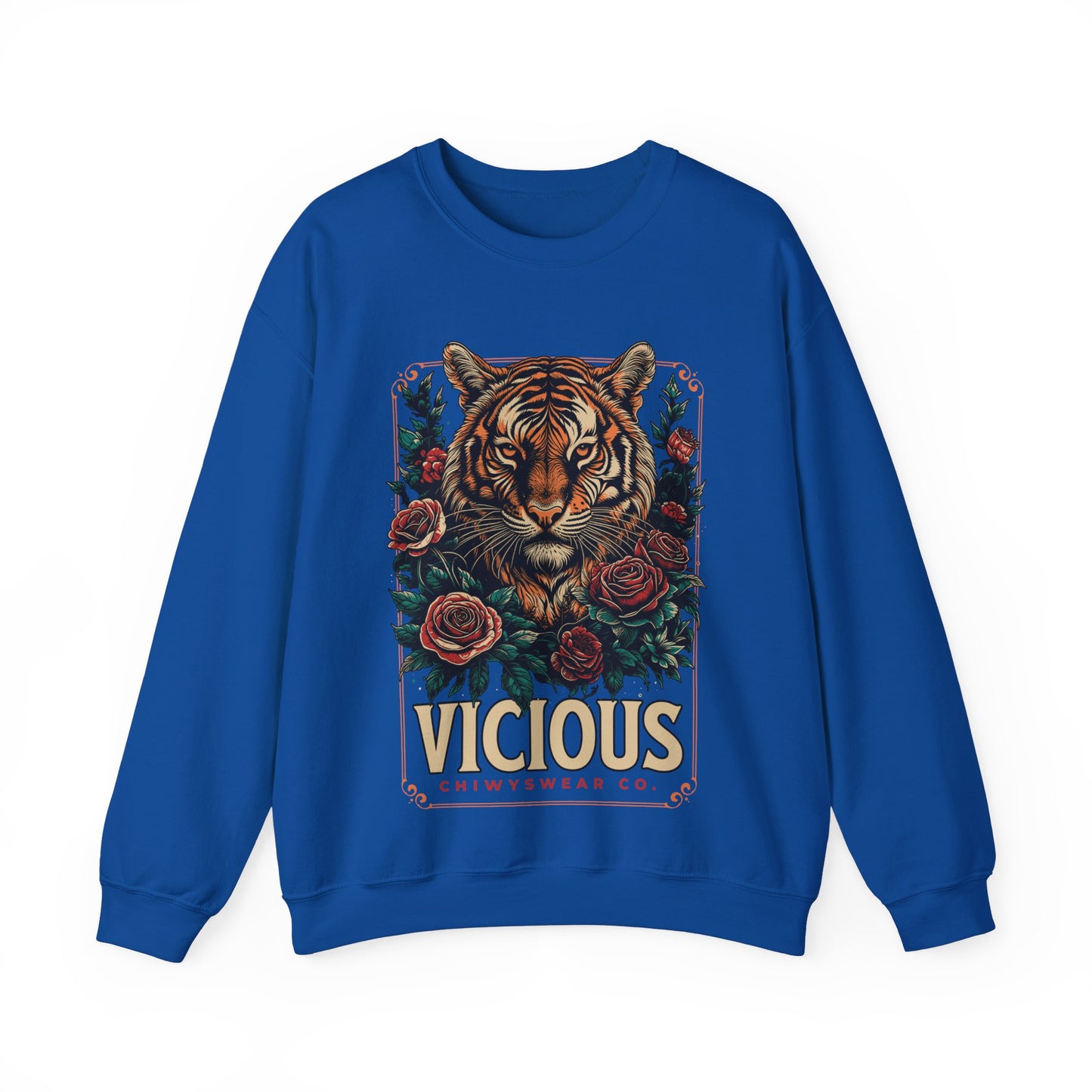 Sudadera unisex con cuello redondo Heavy Blend™ Tigre Vicious