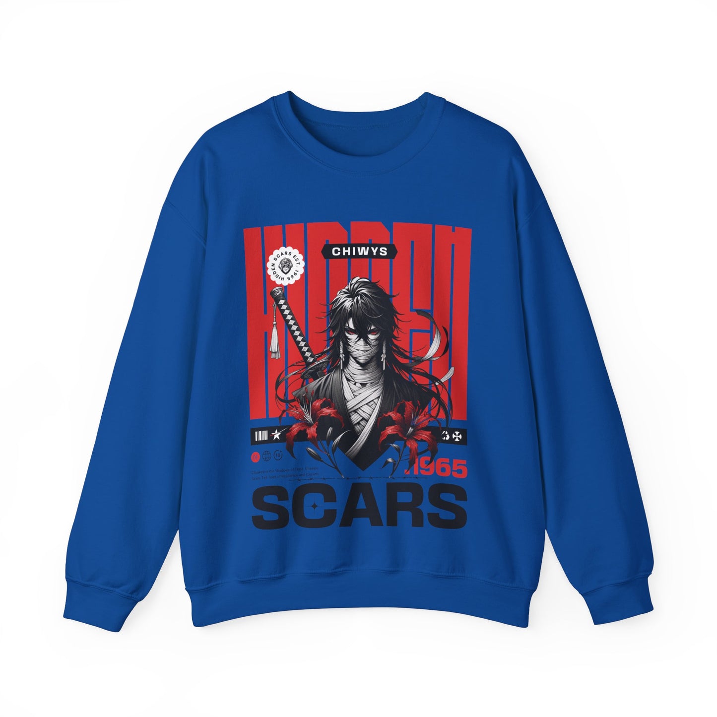 Sudadera unisex con cuello redondo Heavy Blend™ Samurai