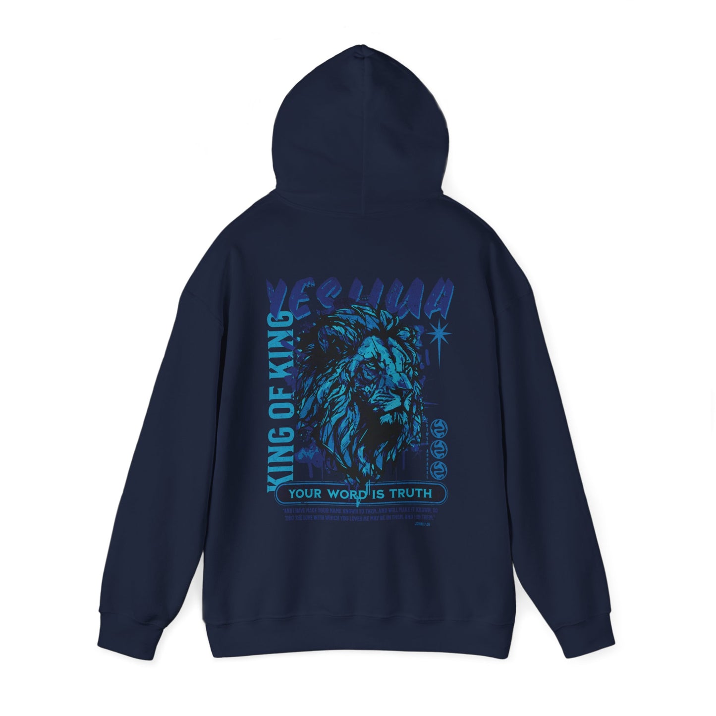 Sudadera con capucha unisex Heavy Blend™ - Yeshua Lion Design, Faith & Comfort