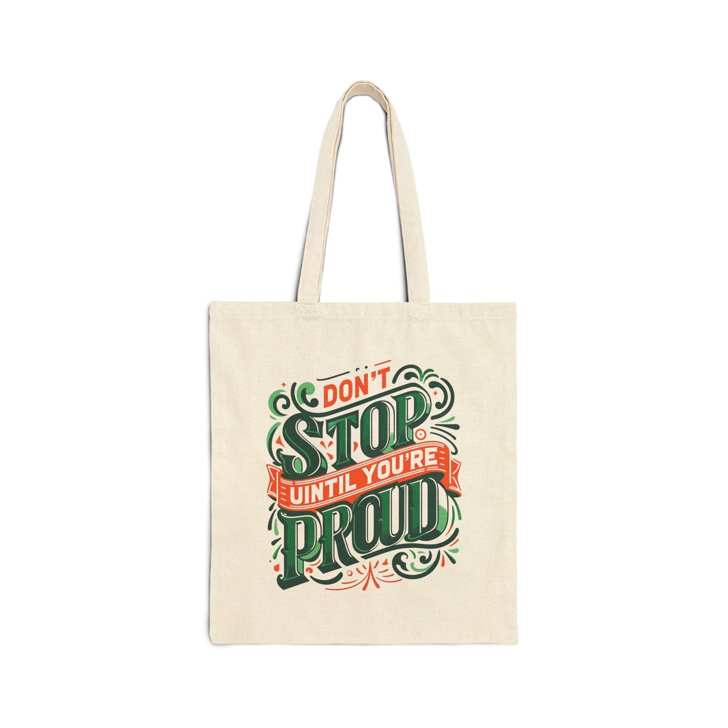 Bolso tote inspirador de lona de algodón