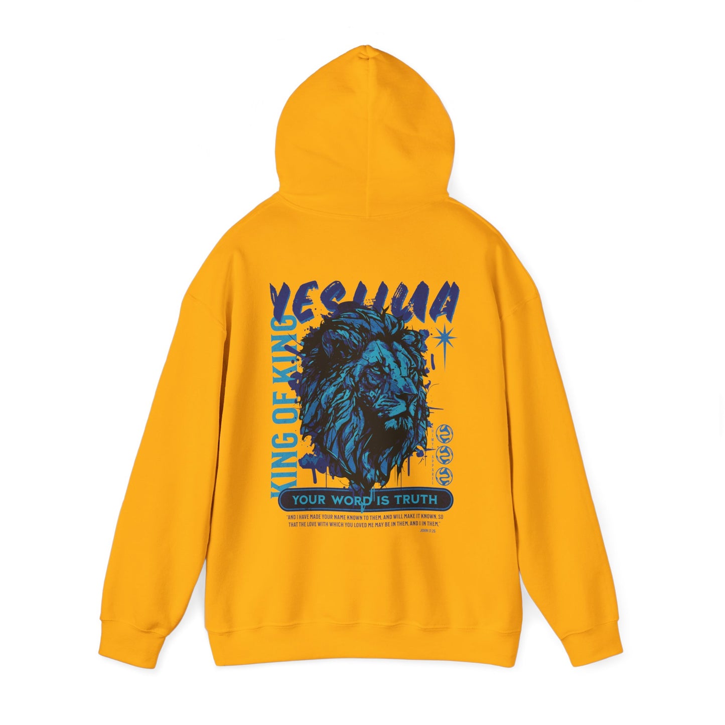 Sudadera con capucha unisex Heavy Blend™ - Yeshua Lion Design, Faith & Comfort