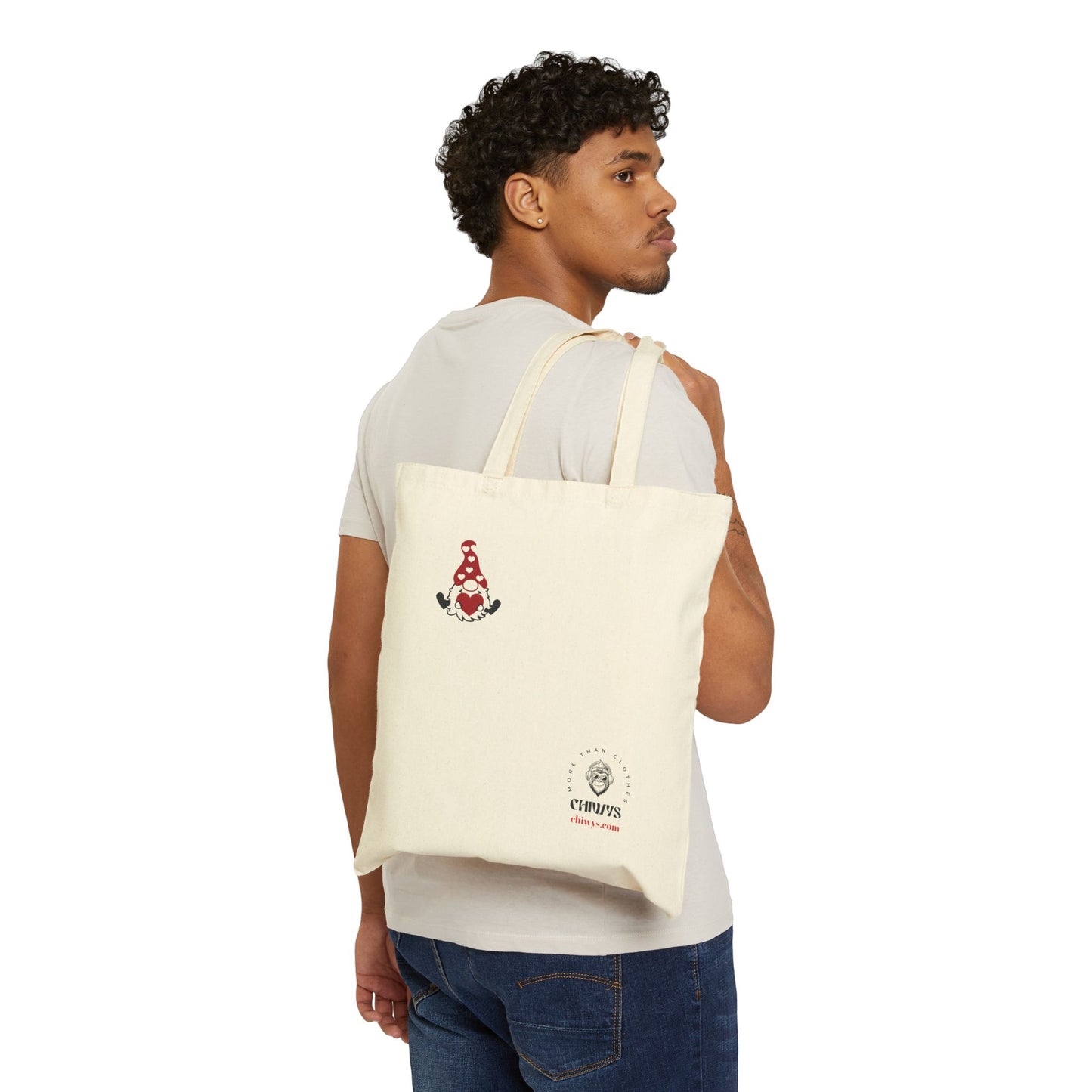 Love More, Worry Less Bolso tote de lona de algodón - Comprador navideño ecológico