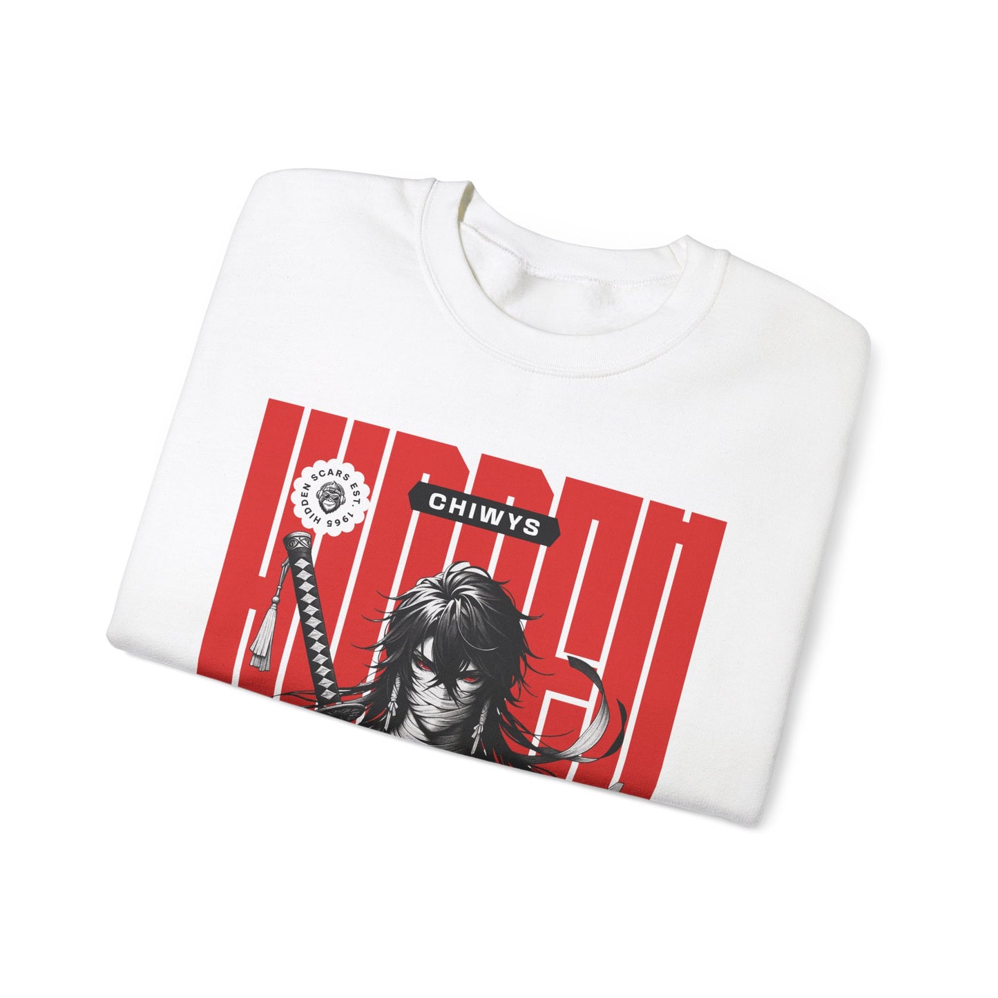 Sudadera unisex con cuello redondo Heavy Blend™ Samurai