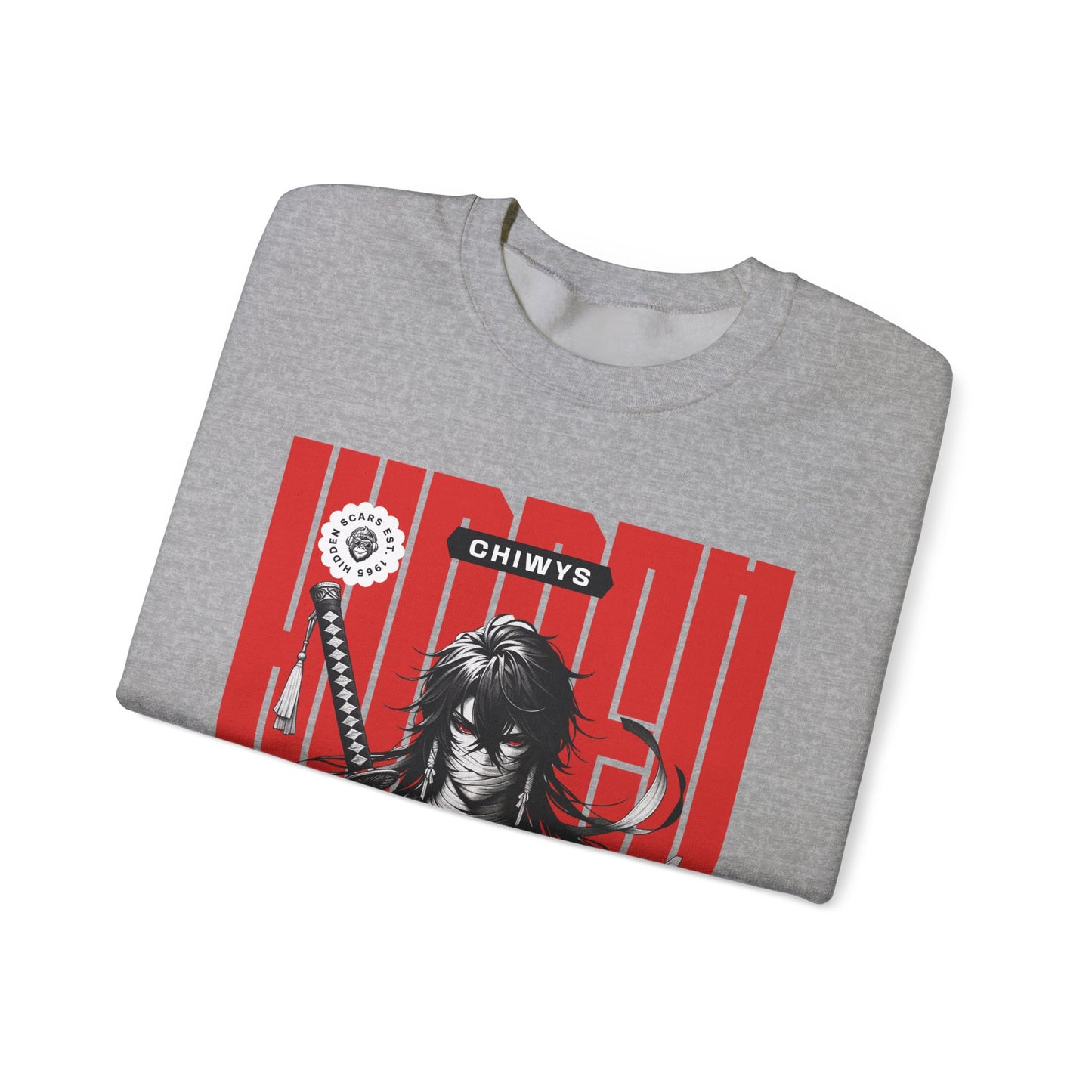 Sudadera unisex con cuello redondo Heavy Blend™ Samurai