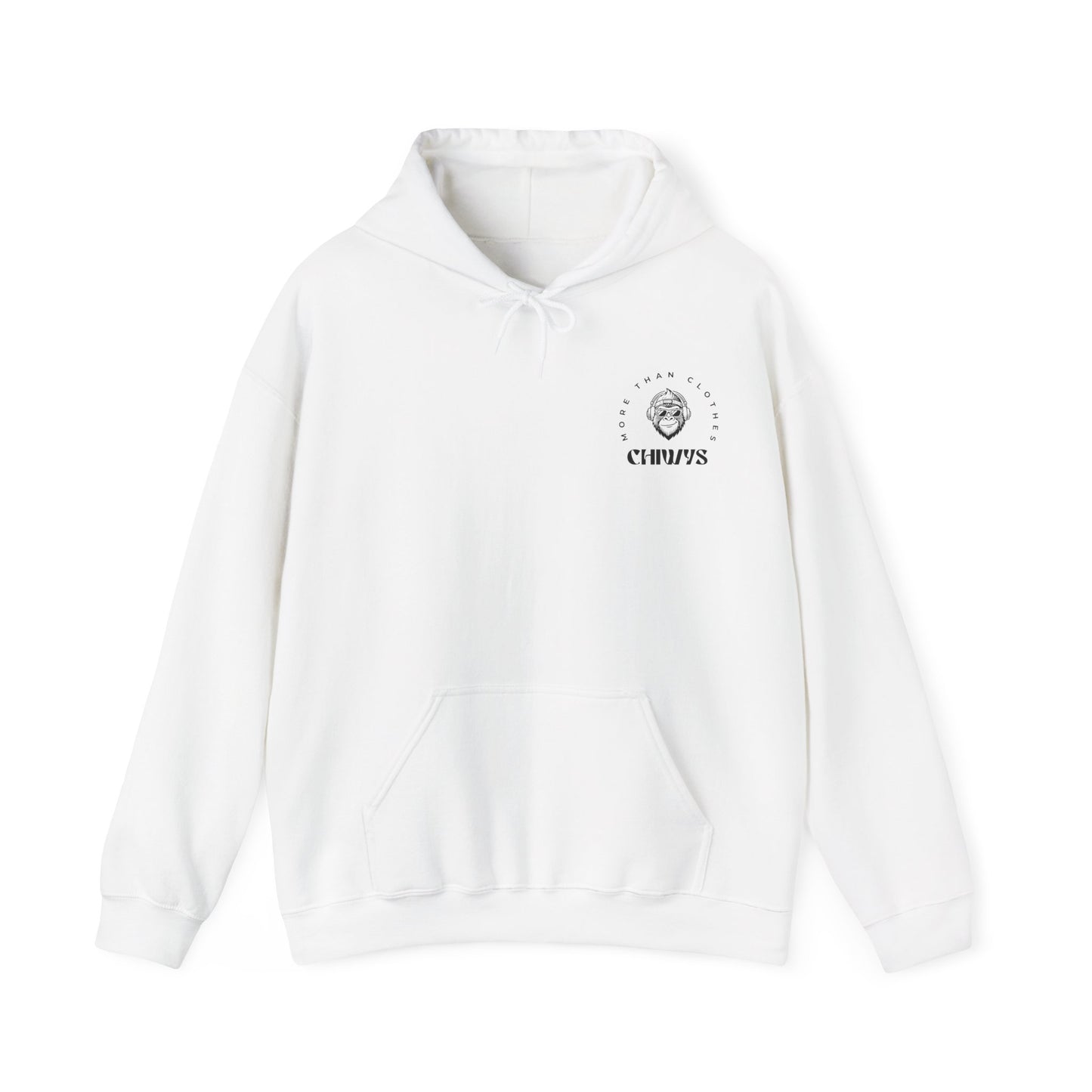Sudadera con capucha Clever Canine Companion - Sudadera unisex Heavy Blend™ con diseño de perro, color Blanco.