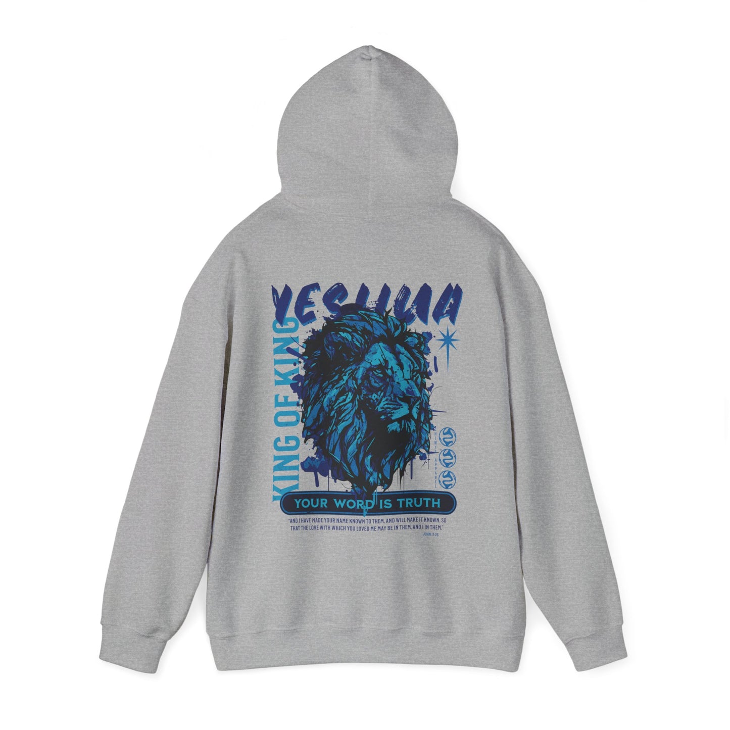 Sudadera con capucha unisex Heavy Blend™ - Yeshua Lion Design, Faith & Comfort