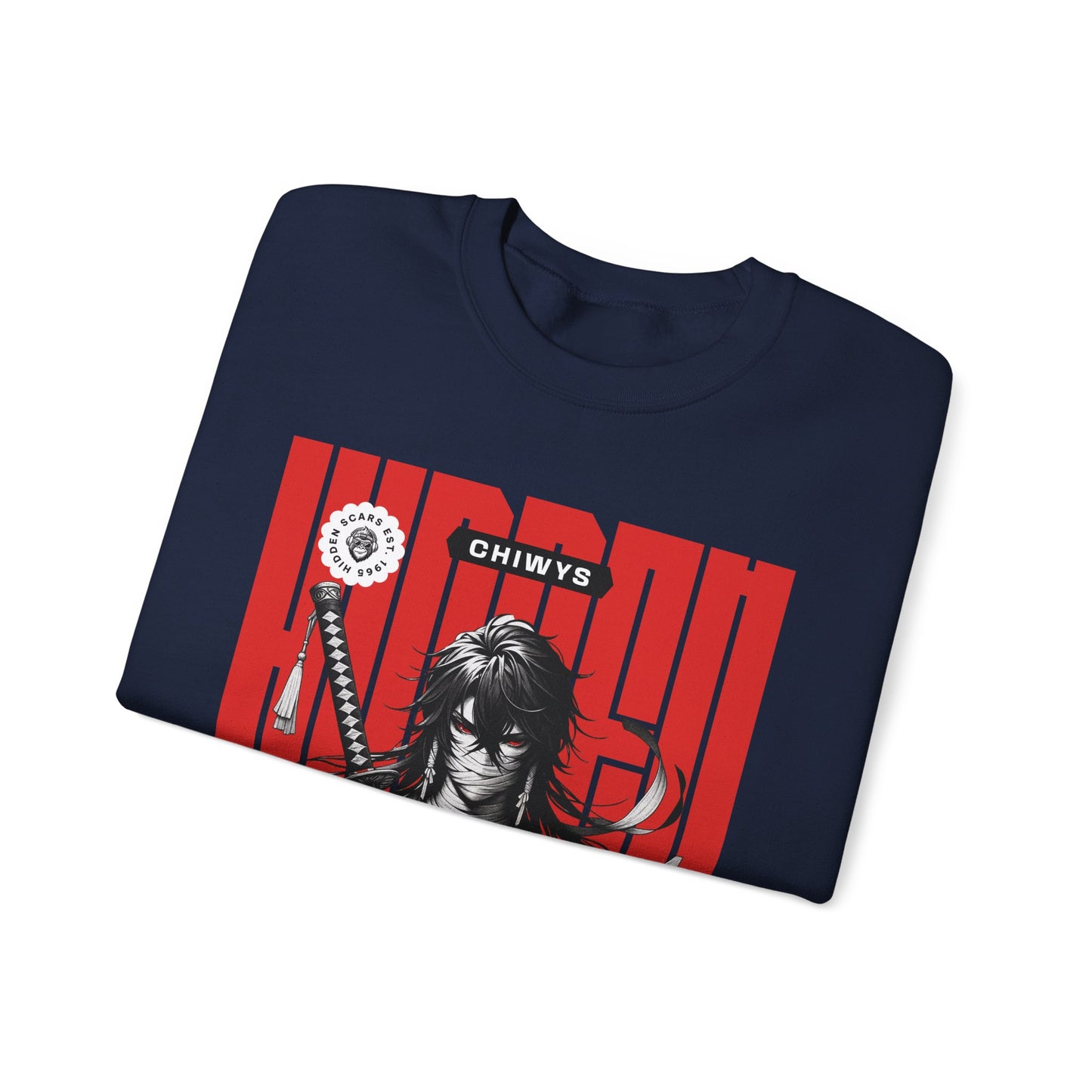 Sudadera unisex con cuello redondo Heavy Blend™ Samurai