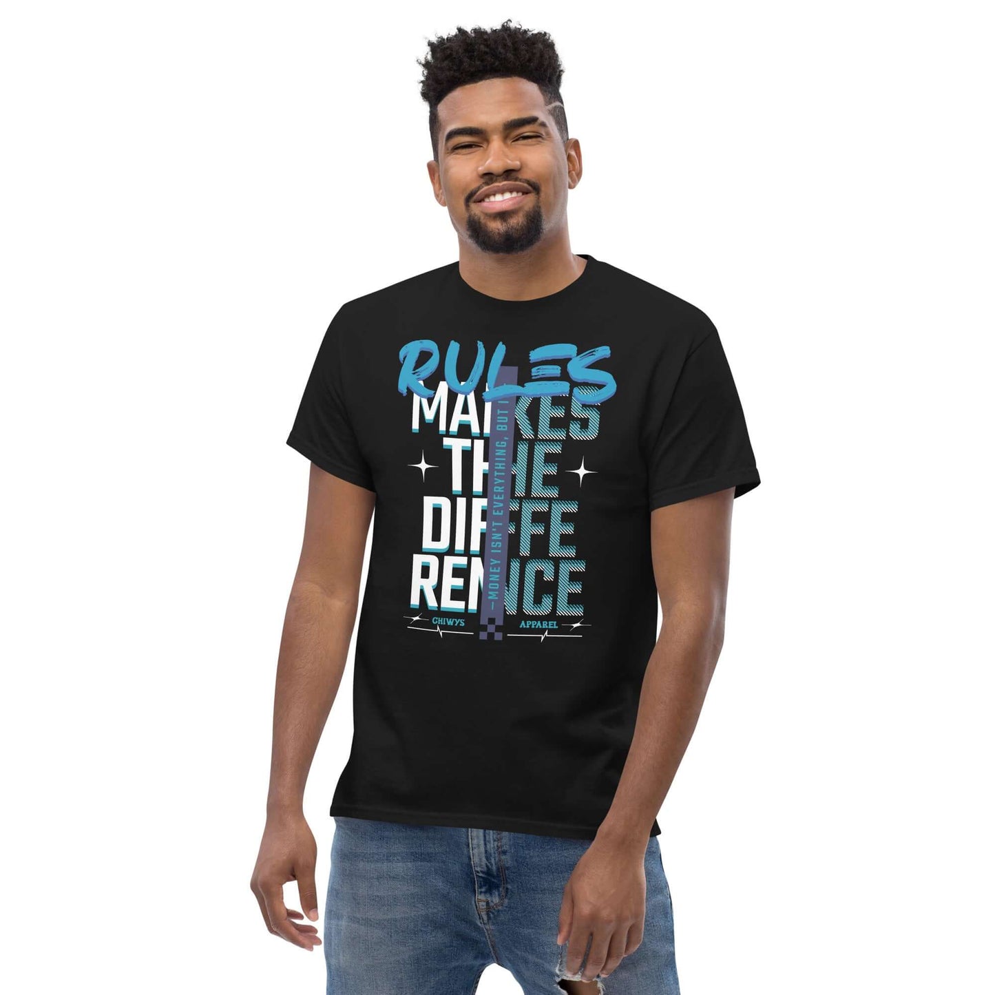 Chico- Camiseta Negra unisex Marca La Diferencia