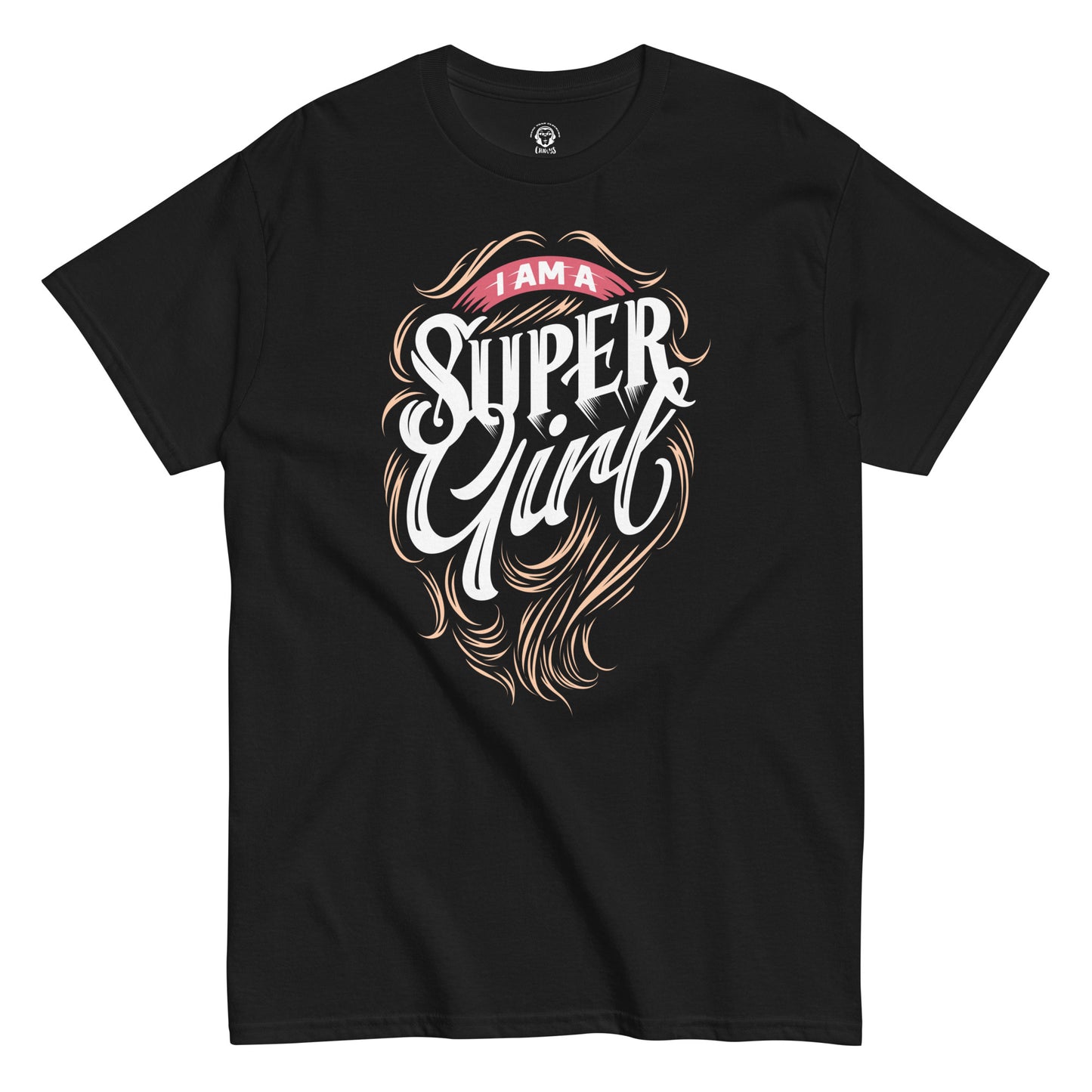 Camiseta clásica unisexSuper girl, diseño fresco y a la moda, estilo urbano y actual para llevar con unos vaqueros o un pantalon corto.