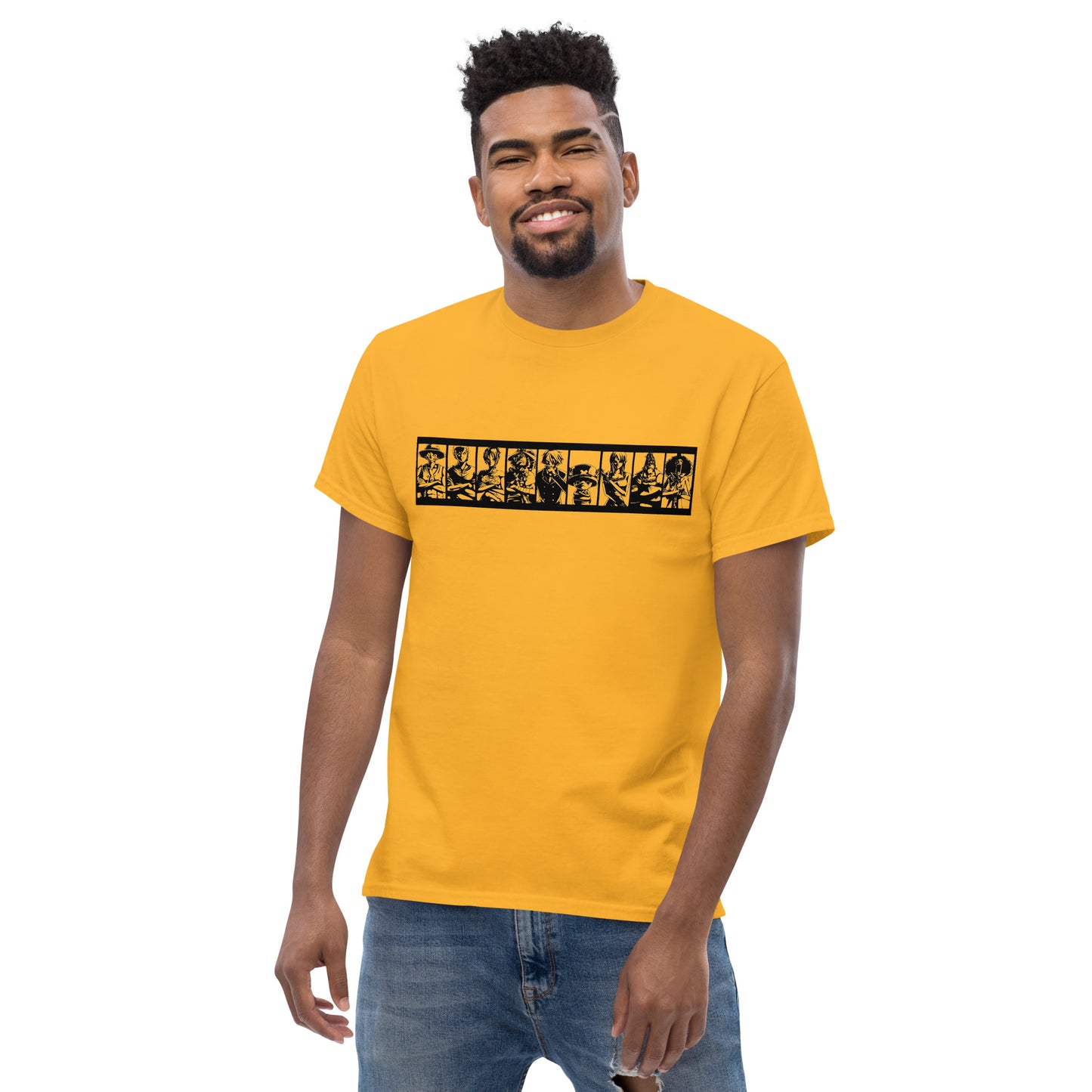 Camiseta clásica unisex Anime. La camiseta clásica unisex 100% algodón te ayuda a conseguir una imagen más estructurada. Queda muy bien, mantiene las líneas rectas en los bordes y queda genial con outfits por capas. Además, ¡ahora está muy de moda! • 100%