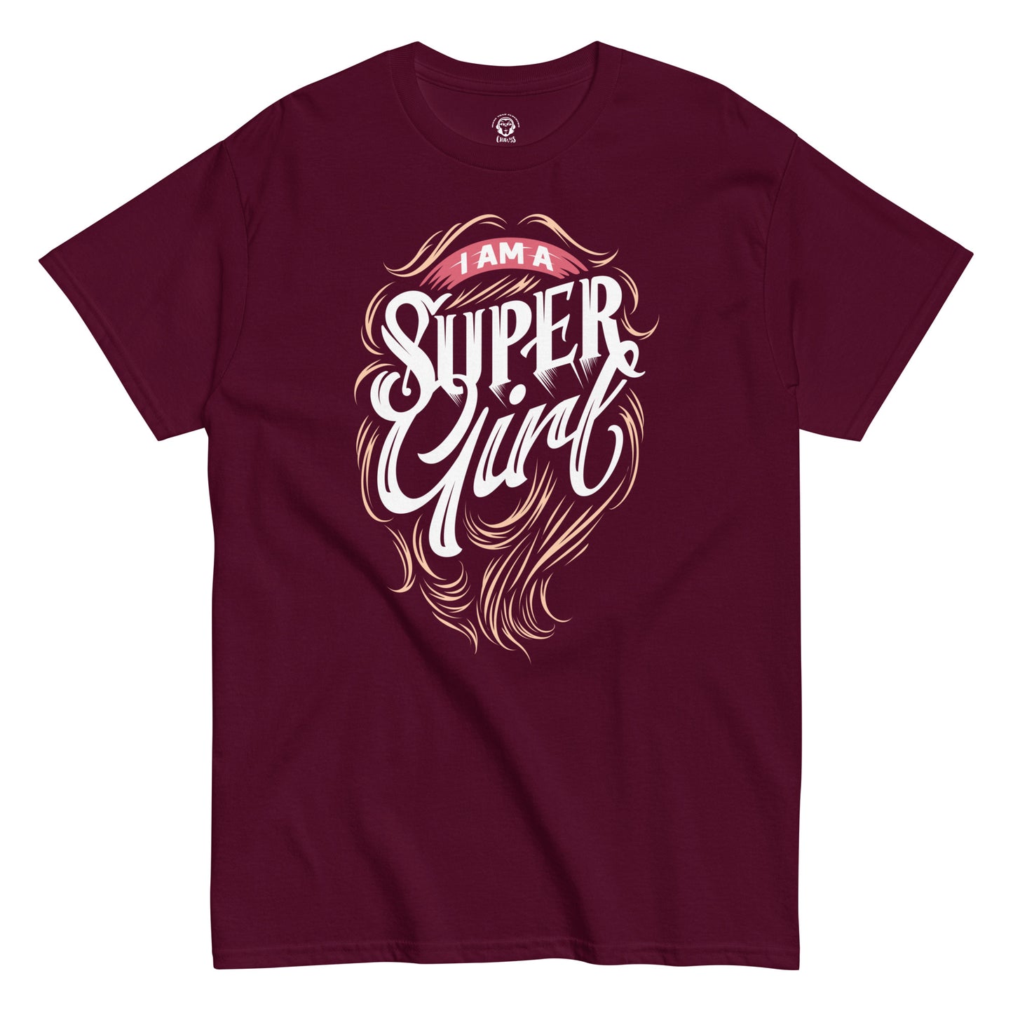 Camiseta clásica unisexSuper girl, diseño fresco y a la moda, estilo urbano y actual para llevar con unos vaqueros o un pantalon corto.