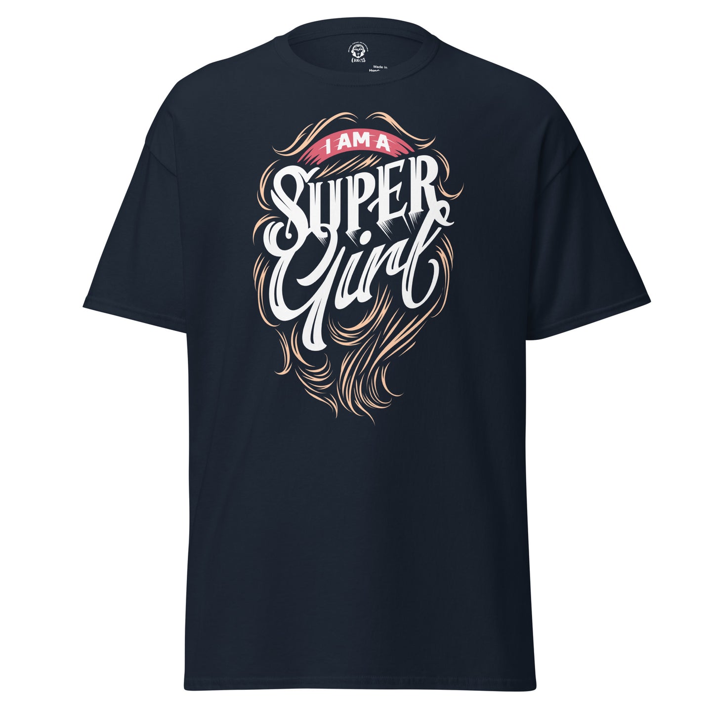 Camiseta clásica unisexSuper girl, diseño fresco y a la moda, estilo urbano y actual para llevar con unos vaqueros o un pantalon corto.