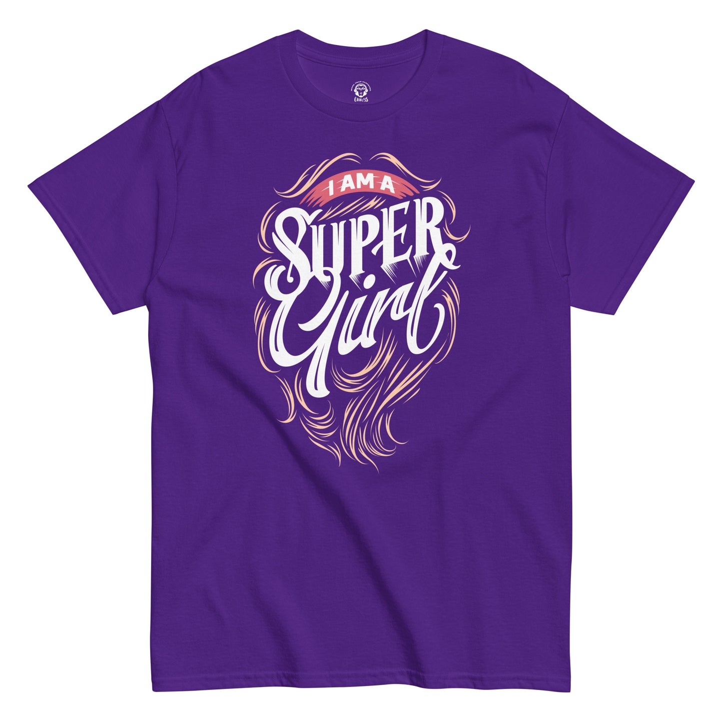 Camiseta clásica unisexSuper girl, diseño fresco y a la moda, estilo urbano y actual para llevar con unos vaqueros o un pantalon corto.