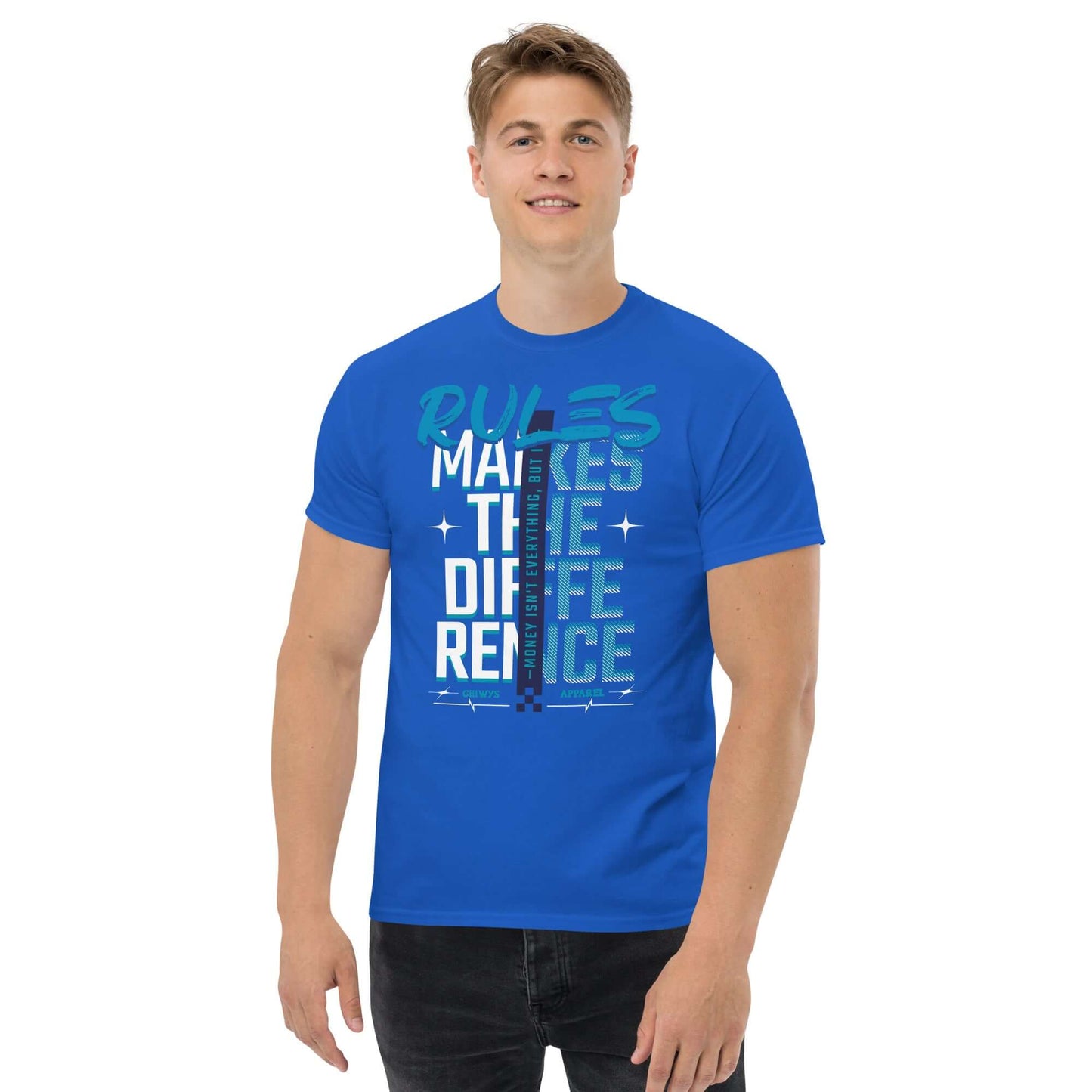 Chico-Camiseta Azul unisex Marca La Diferencia