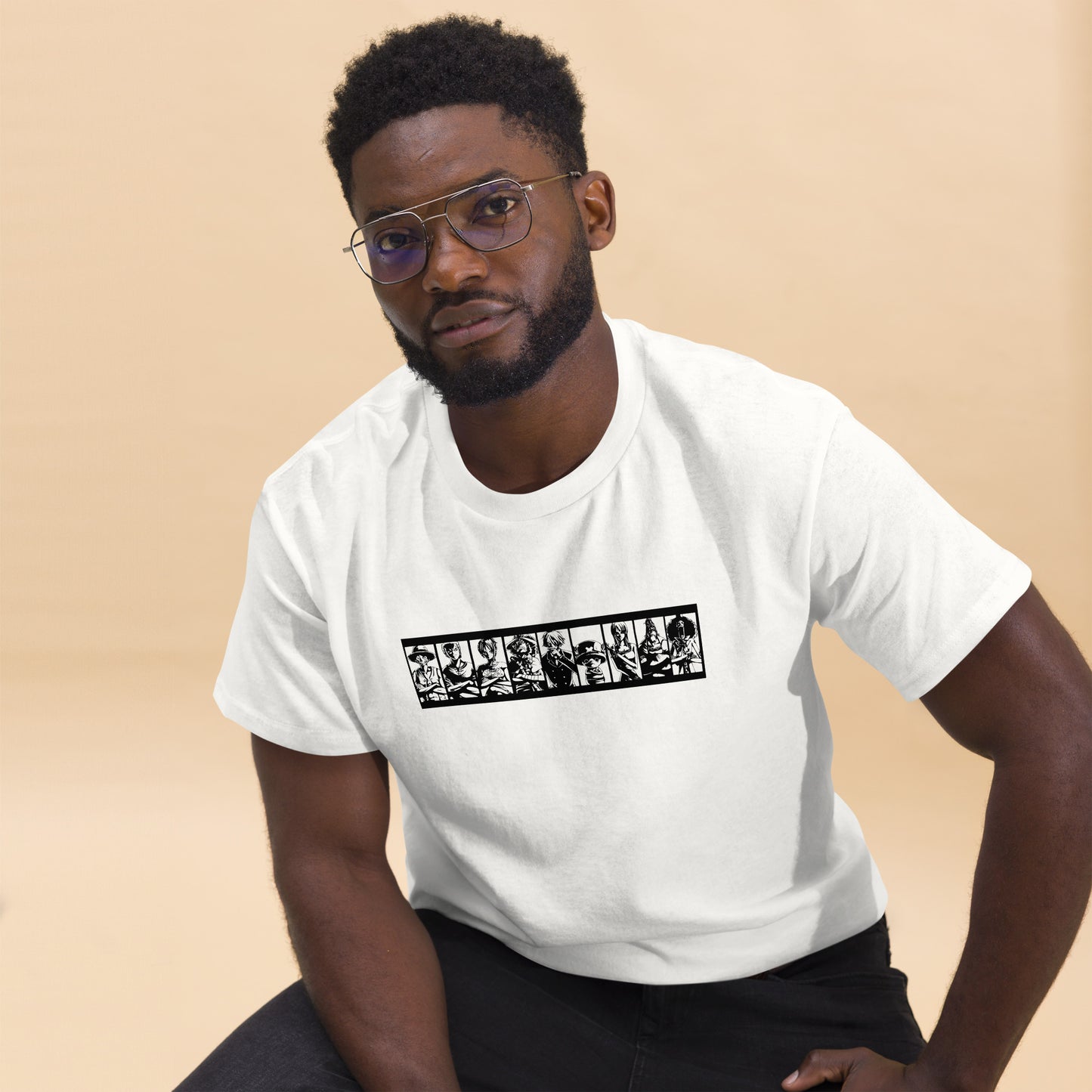 Camiseta clásica unisex Anime. La camiseta clásica unisex 100% algodón te ayuda a conseguir una imagen más estructurada. Queda muy bien, mantiene las líneas rectas en los bordes y queda genial con outfits por capas. Además, ¡ahora está muy de moda! • 100%