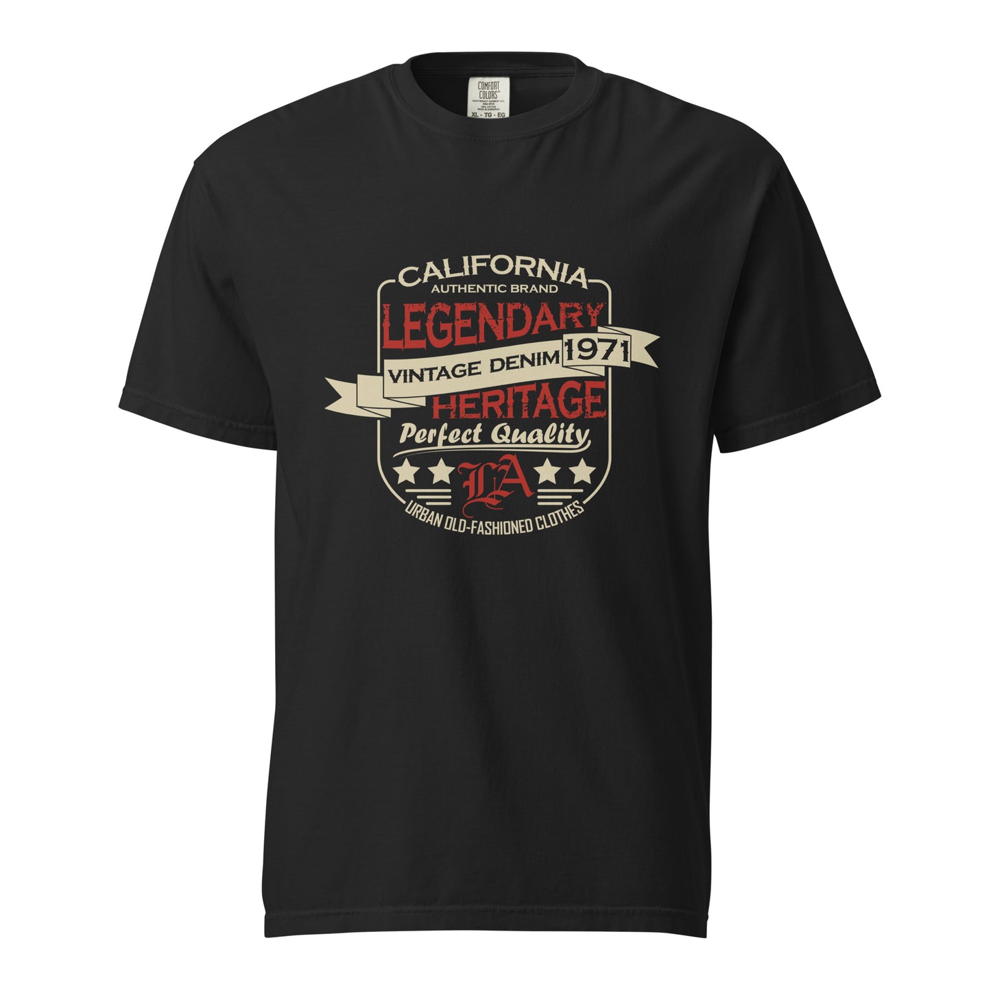 Camiseta gruesa teñida unisex Vitange Universite. Si estás buscando una camiseta gruesa y estructurada que además sea supersuave y transpirable, ¡no busques más! La camiseta, teñida en tejido de alto gramaje, cumple todos los requisitos y está hecha 100%