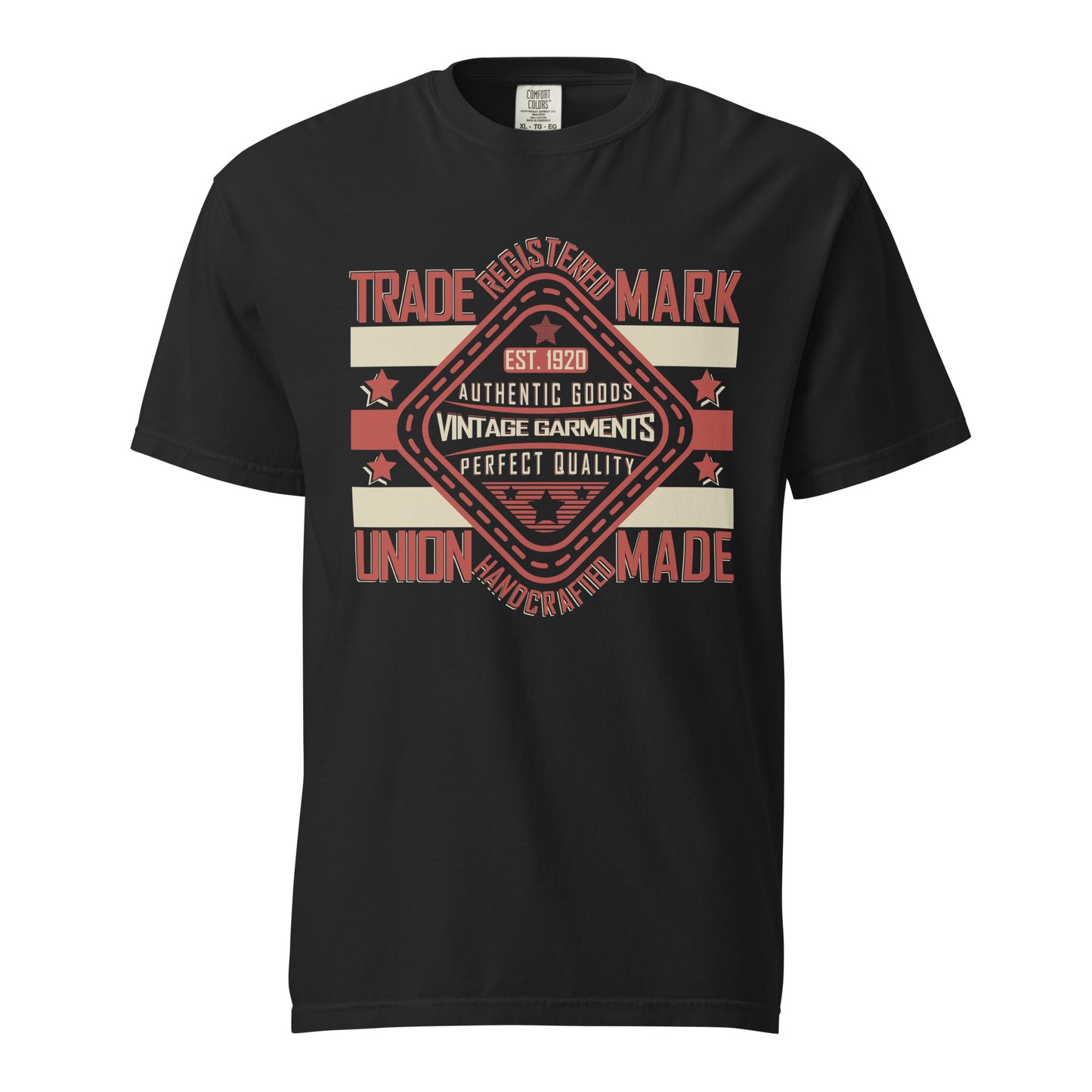Camiseta gruesa teñida unisex Vintage. Si estás buscando una camiseta gruesa y estructurada que además sea supersuave y transpirable, ¡no busques más! La camiseta, teñida en tejido de alto gramaje, cumple todos los requisitos y está hecha 100% de algodón