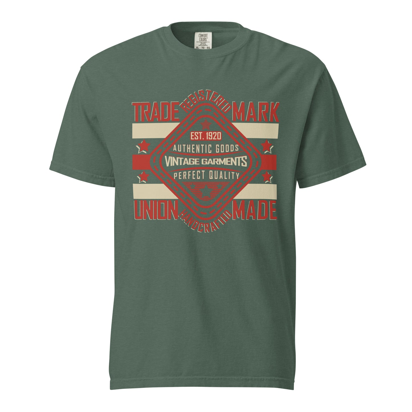Camiseta gruesa teñida unisex Vintage. Si estás buscando una camiseta gruesa y estructurada que además sea supersuave y transpirable, ¡no busques más! La camiseta, teñida en tejido de alto gramaje, cumple todos los requisitos y está hecha 100% de algodón