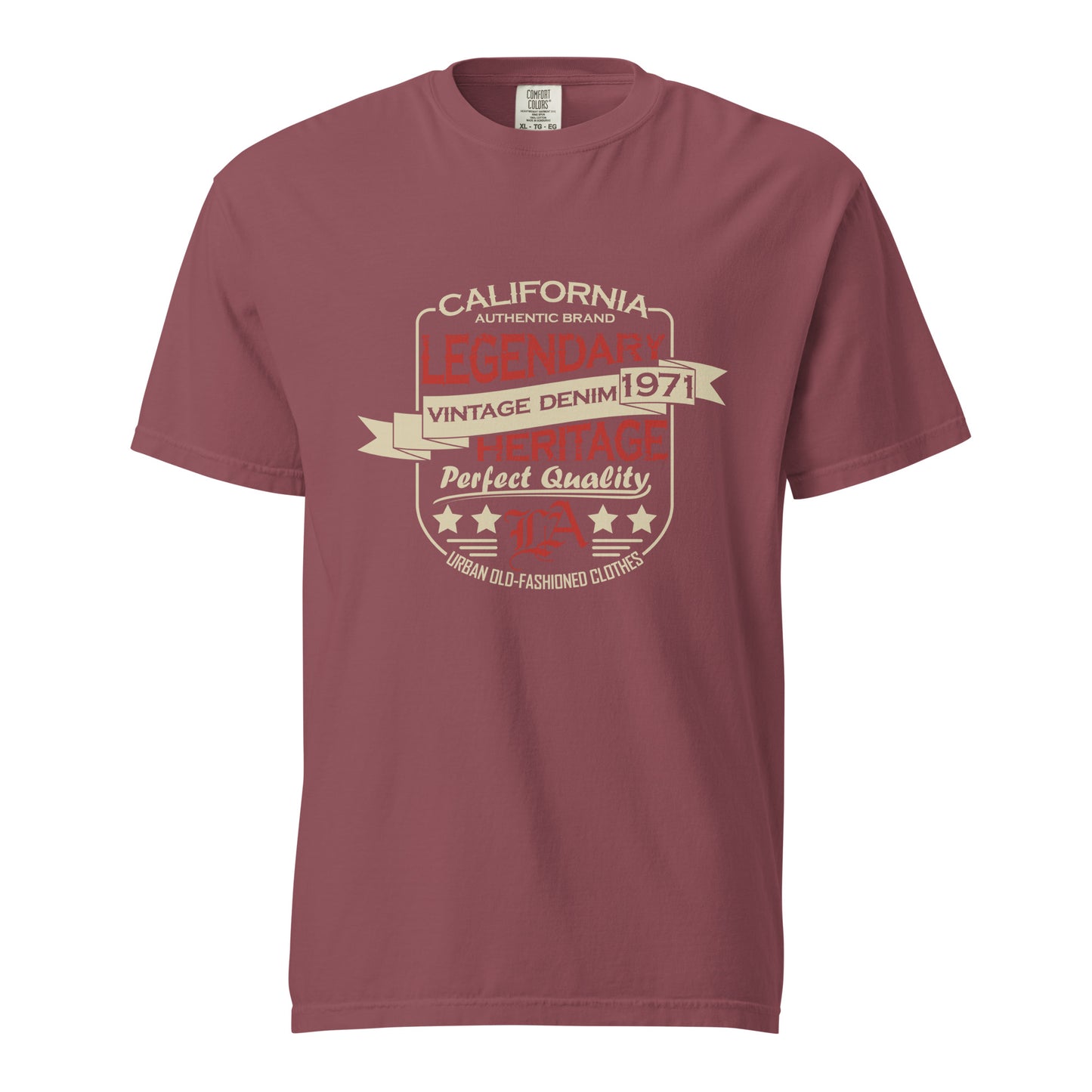 Camiseta gruesa teñida unisex Vitange Universite. Si estás buscando una camiseta gruesa y estructurada que además sea supersuave y transpirable, ¡no busques más! La camiseta, teñida en tejido de alto gramaje, cumple todos los requisitos y está hecha 100%