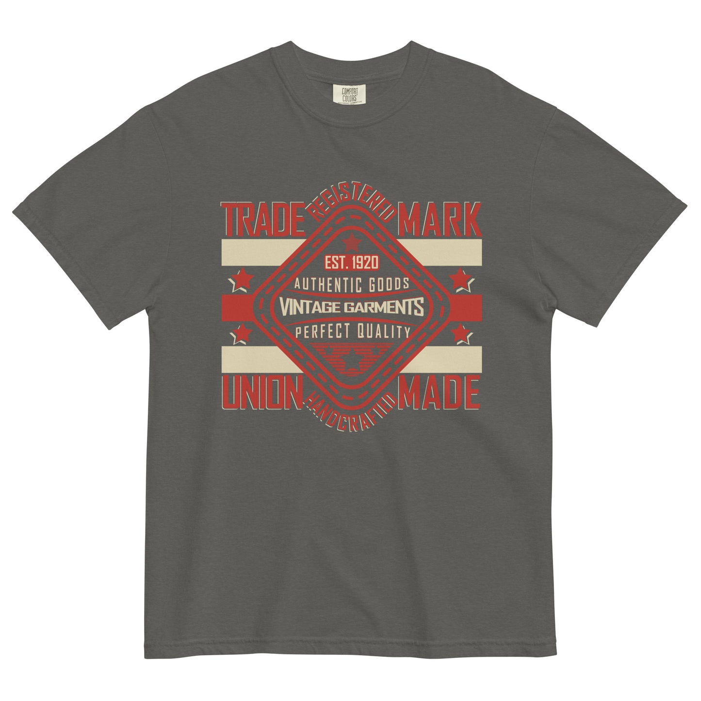 Camiseta gruesa teñida unisex Vintage. Si estás buscando una camiseta gruesa y estructurada que además sea supersuave y transpirable, ¡no busques más! La camiseta, teñida en tejido de alto gramaje, cumple todos los requisitos y está hecha 100% de algodón