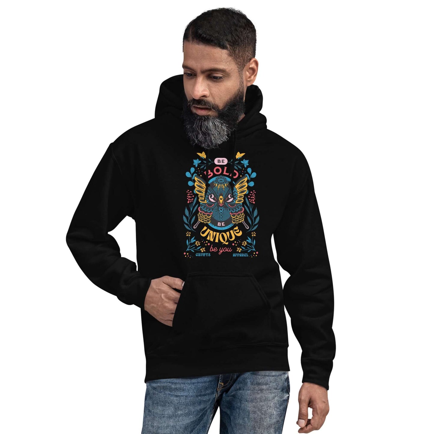 Chico-Sudadera con capucha unisex Be Bold Be Unique