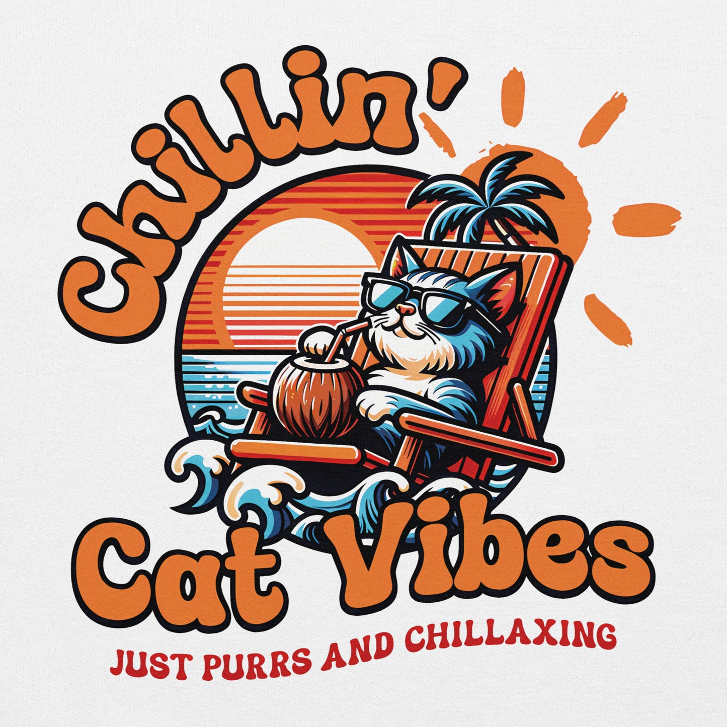 Sudadera con capucha unisex Chillin Cat Vibes. Todo el mundo necesita una sudadera cómoda con la que abrigarse y estar a la moda en el día a día. Y si además es suave, cálida y elegante como esta, mejor que mejor. ¡Ideal también para las noches más fresca