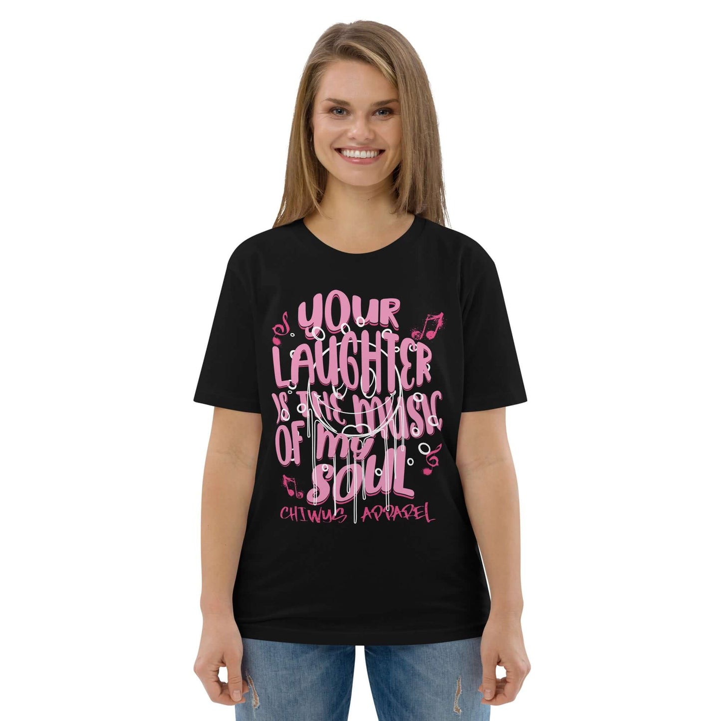 Chica camiseta Tu risa es musica para mi alma