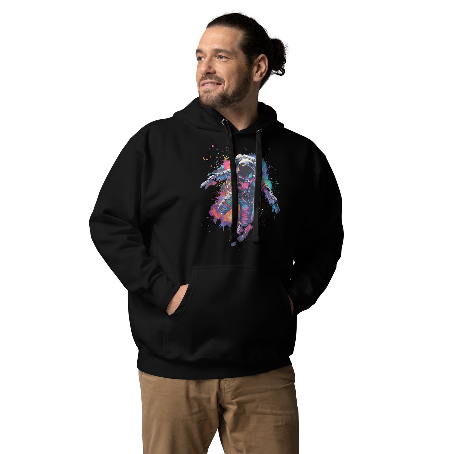 Sudadera con capucha unisex Sudadera Human Adventurer. Quién te iba a decir que una sudadera con un diseño tan increíble pudiera ser tan suave. No te arrepentirás de comprar esta pieza de streetwear única con un práctico bolsillo frontal y una capucha cal