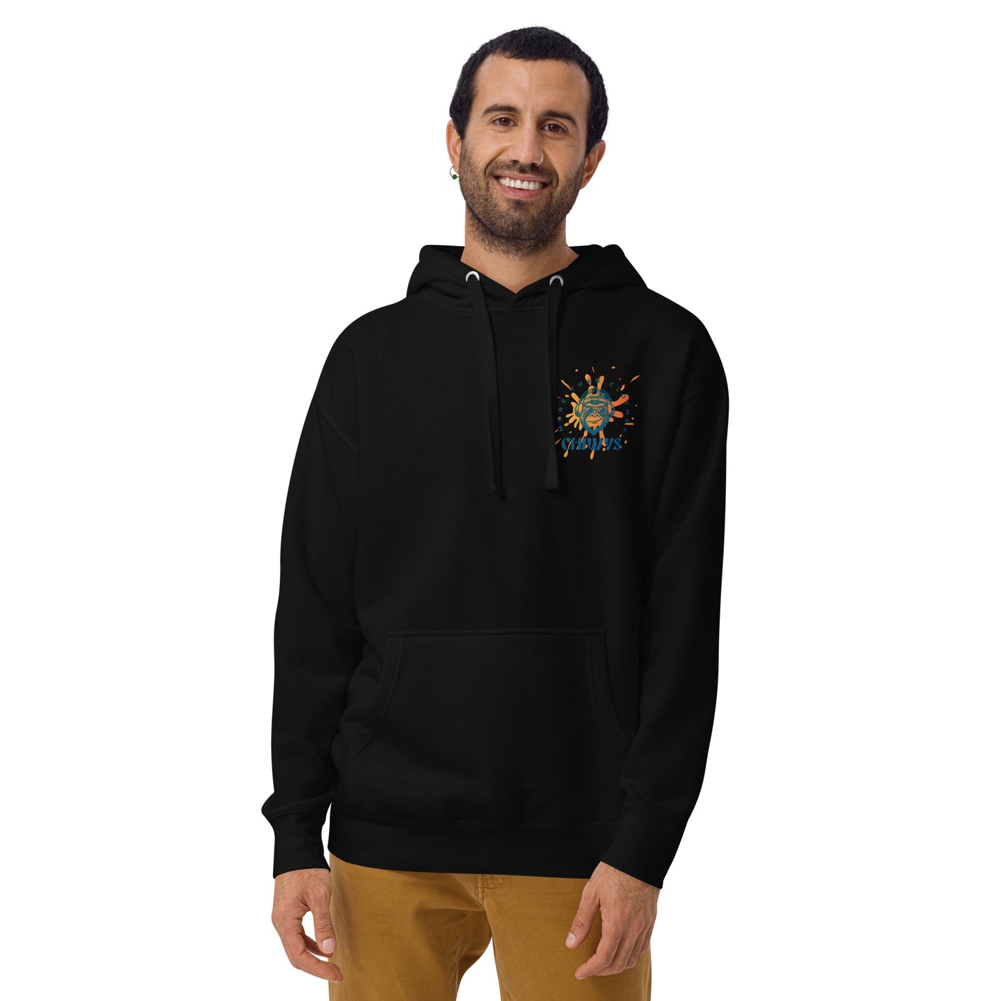 Sudadera con capucha unisex Sudadera Human Adventurer. Quién te iba a decir que una sudadera con un diseño tan increíble pudiera ser tan suave. No te arrepentirás de comprar esta pieza de streetwear única con un conveniente bolsillo frontal y una capucha