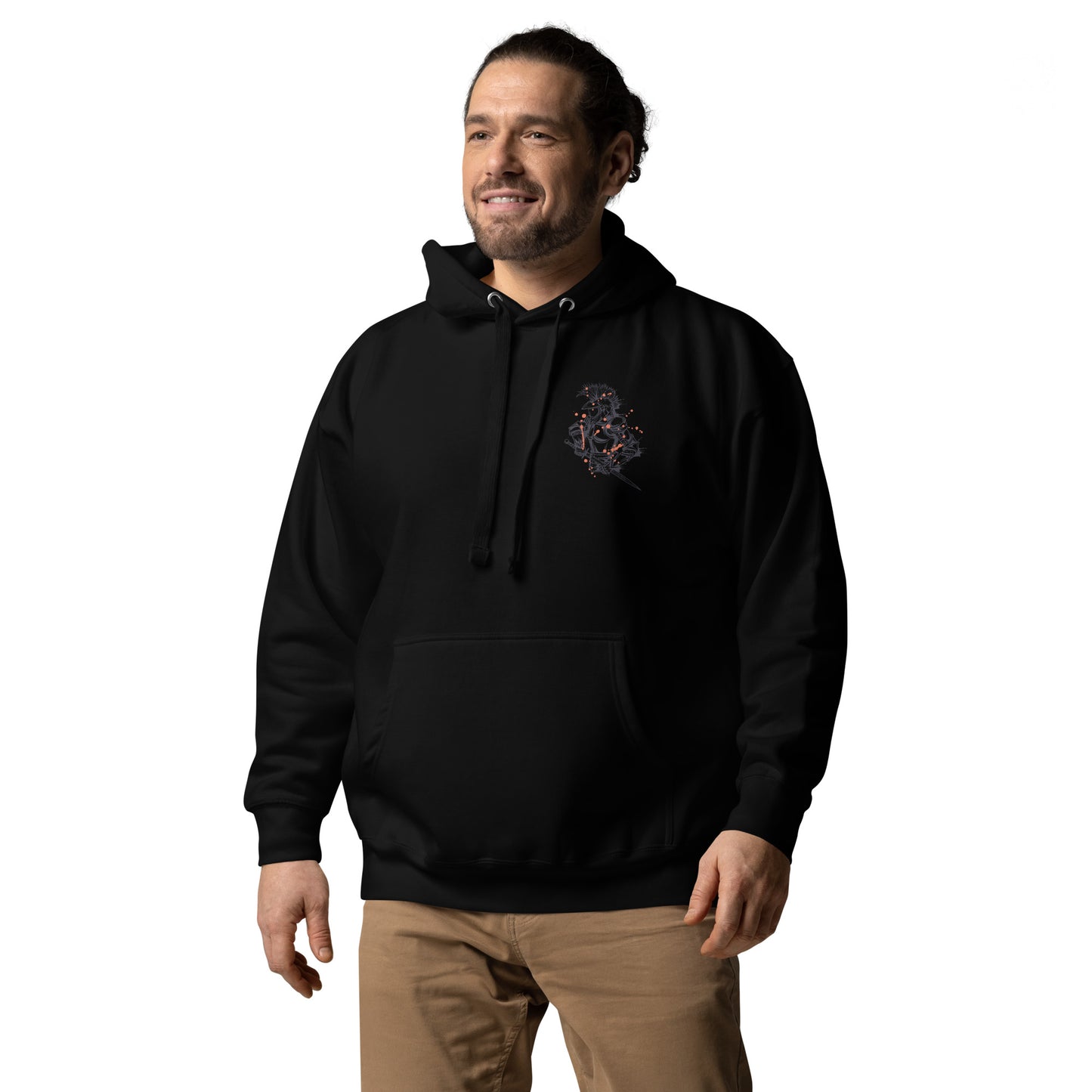 Sudadera con capucha unisex Sudadera Human Adventurer. Quién te iba a decir que una sudadera con un diseño tan increíble pudiera ser tan suave. No te arrepentirás de comprar esta pieza de streetwear única con un conveniente bolsillo frontal y una capucha