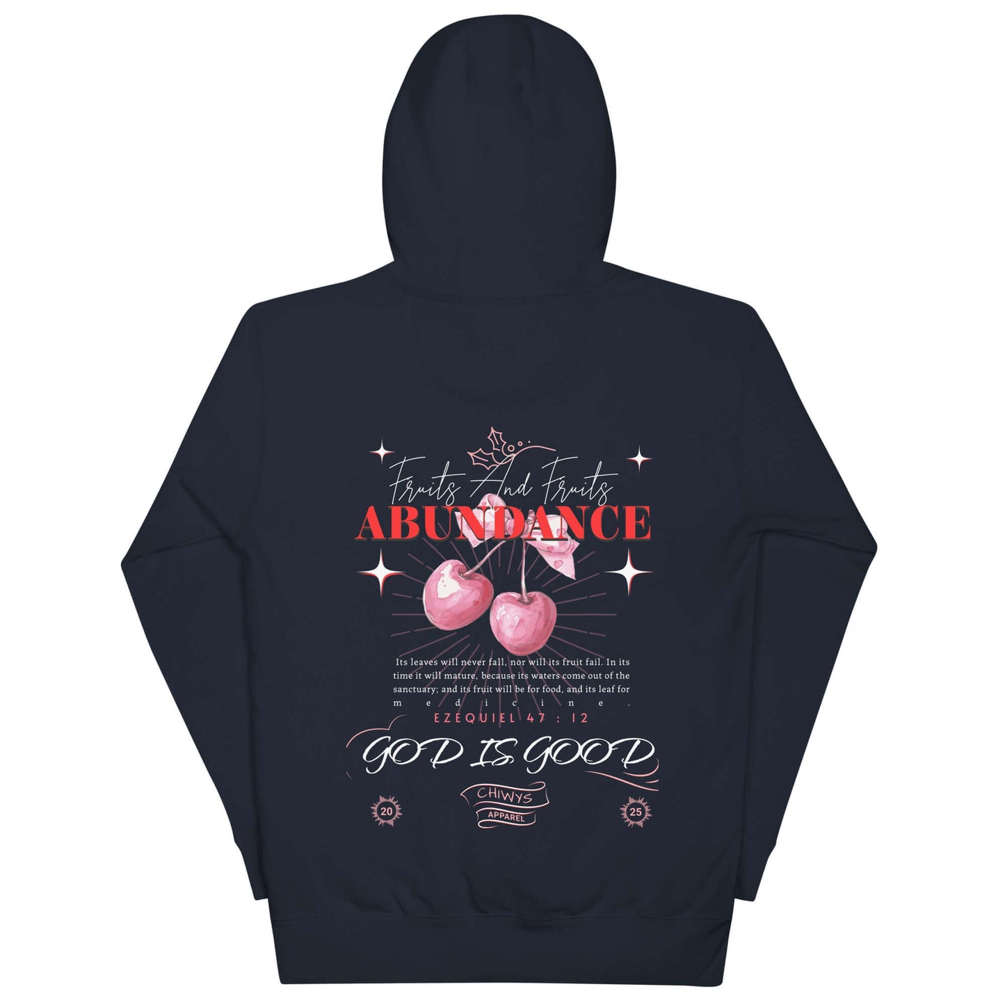 Product mockup Sudadera con capucha unisex Frutos de Abundancia