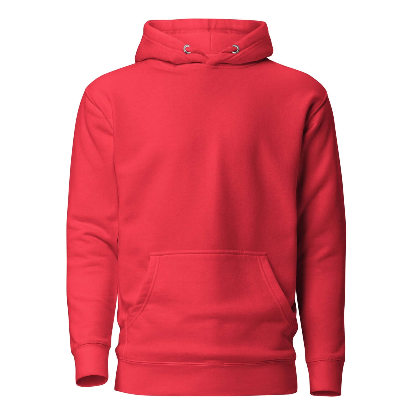 Sudadera Roja con capucha unisex Por Fe Andamos