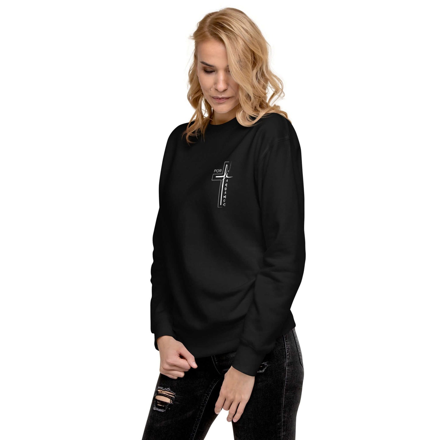 Sudadera gruesa unisex I don't Believe In The Luck Chica