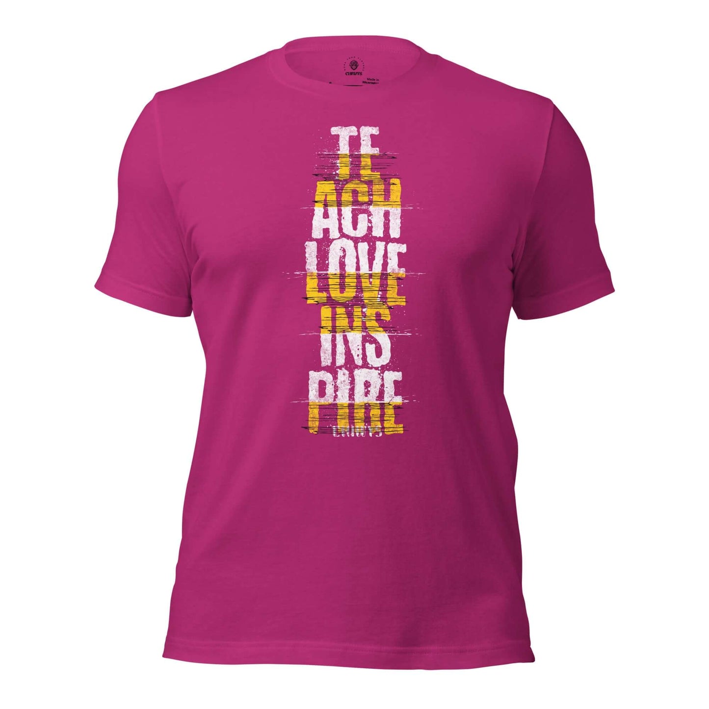 Camiseta Teach Love Inspire Anime. Esta camiseta es todo lo que has soñado y más. Es suave y ligero, con la cantidad justa de elasticidad. Además, es cómoda y realza la figura de todo el que la lleva puesta. • 100% algodón peinado e hilado en anillo (los