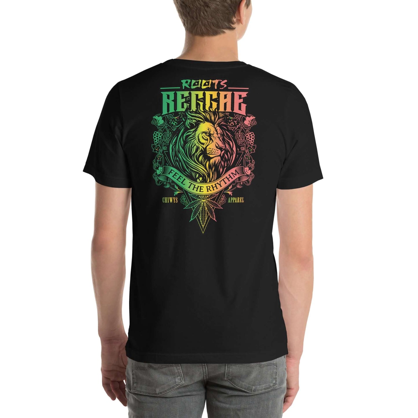Camiseta color negro Feel the Rhythm