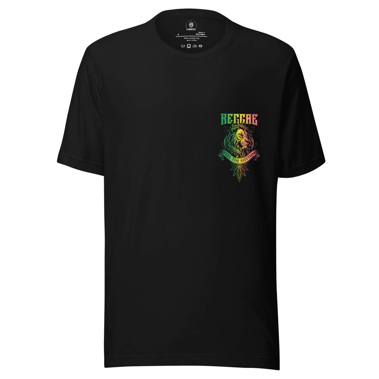 Camiseta color negro Feel the Rhythm