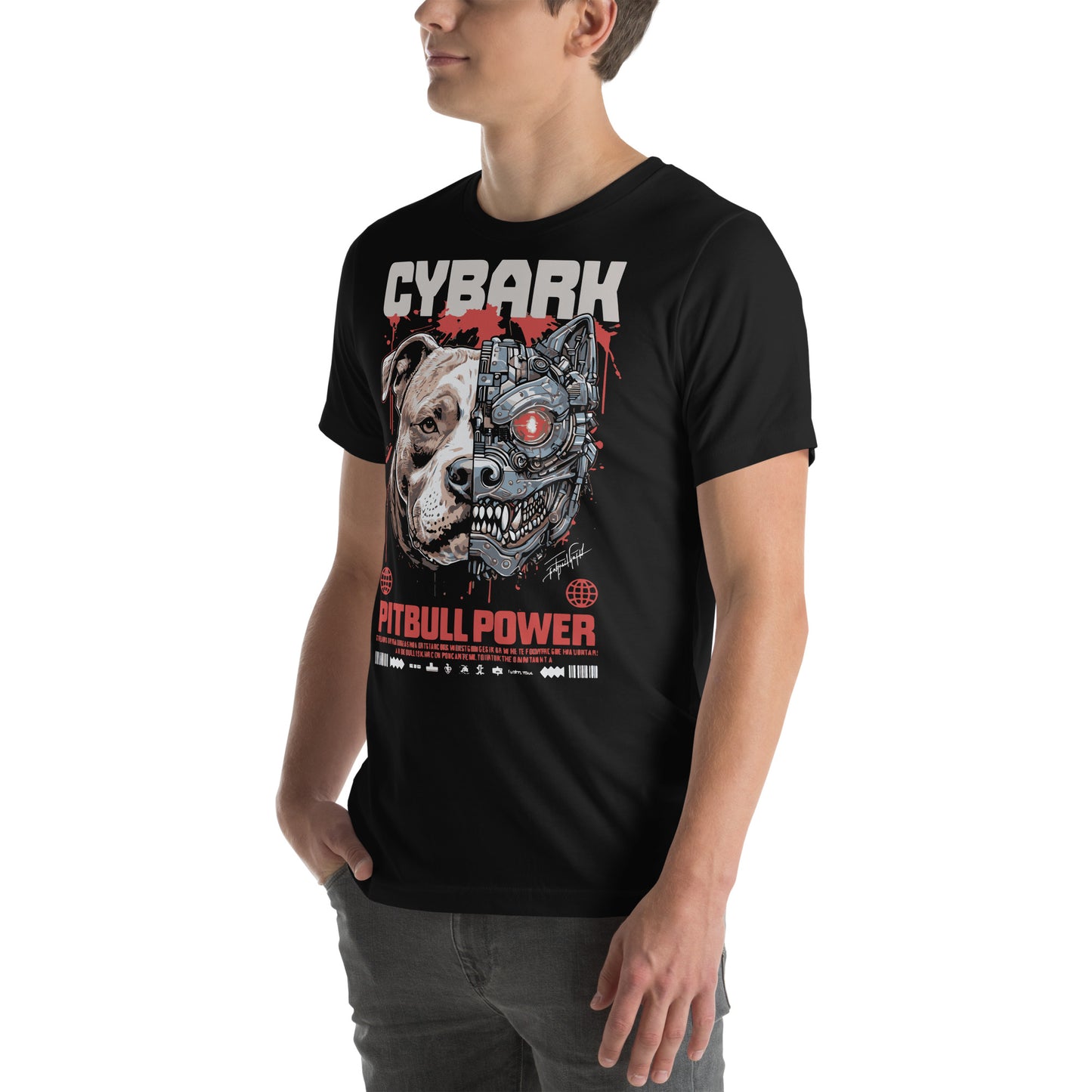 Camiseta Pitbull Cyborg Anime. Esta camiseta es todo lo que has soñado y más. Es suave y ligera, con la cantidad justa de elasticidad. Además, es cómoda y realza la figura de todo el que la lleva puesta. • 100% algodón peinado e hilado en anillo (los tono