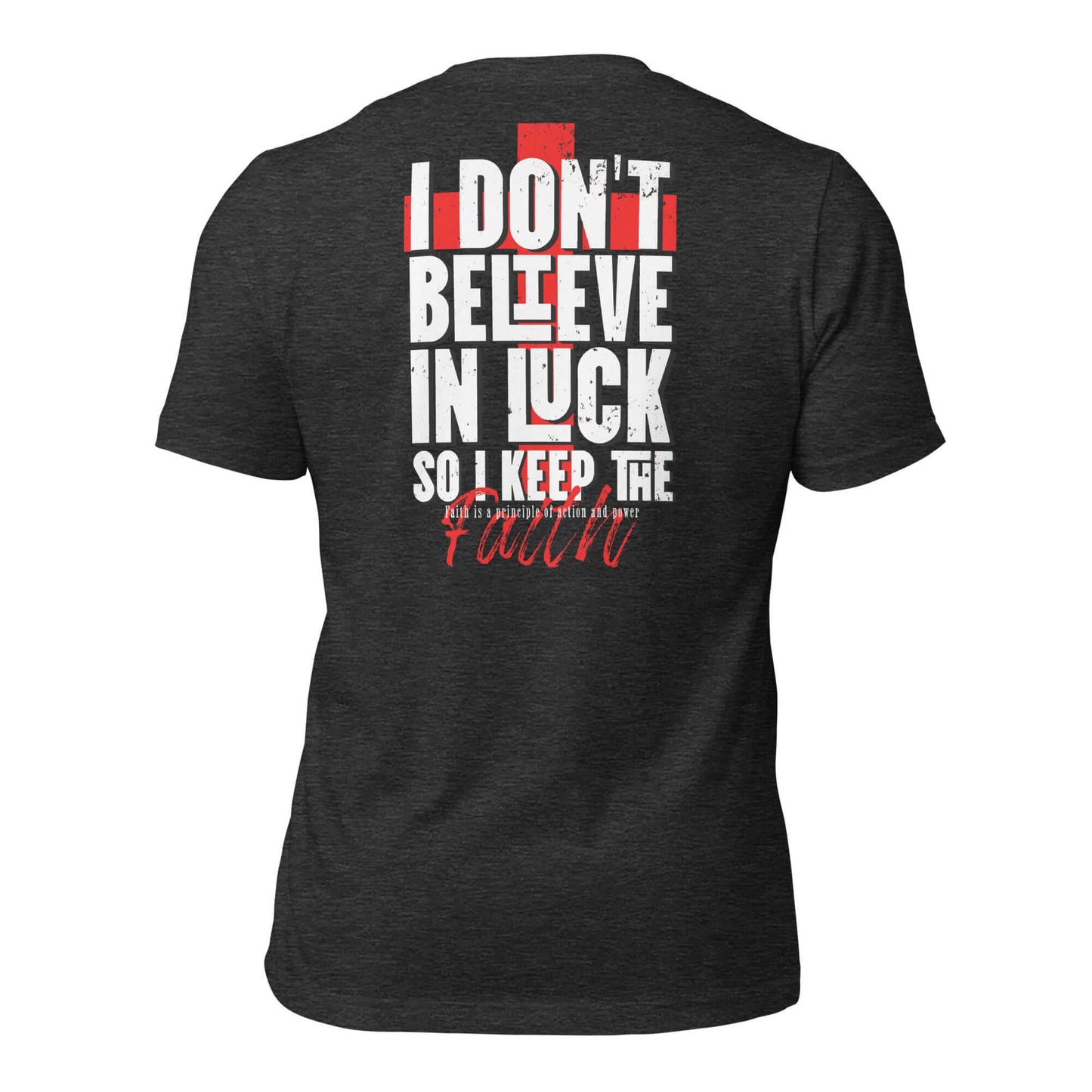 Camiseta Gris de No creo en La Suerte