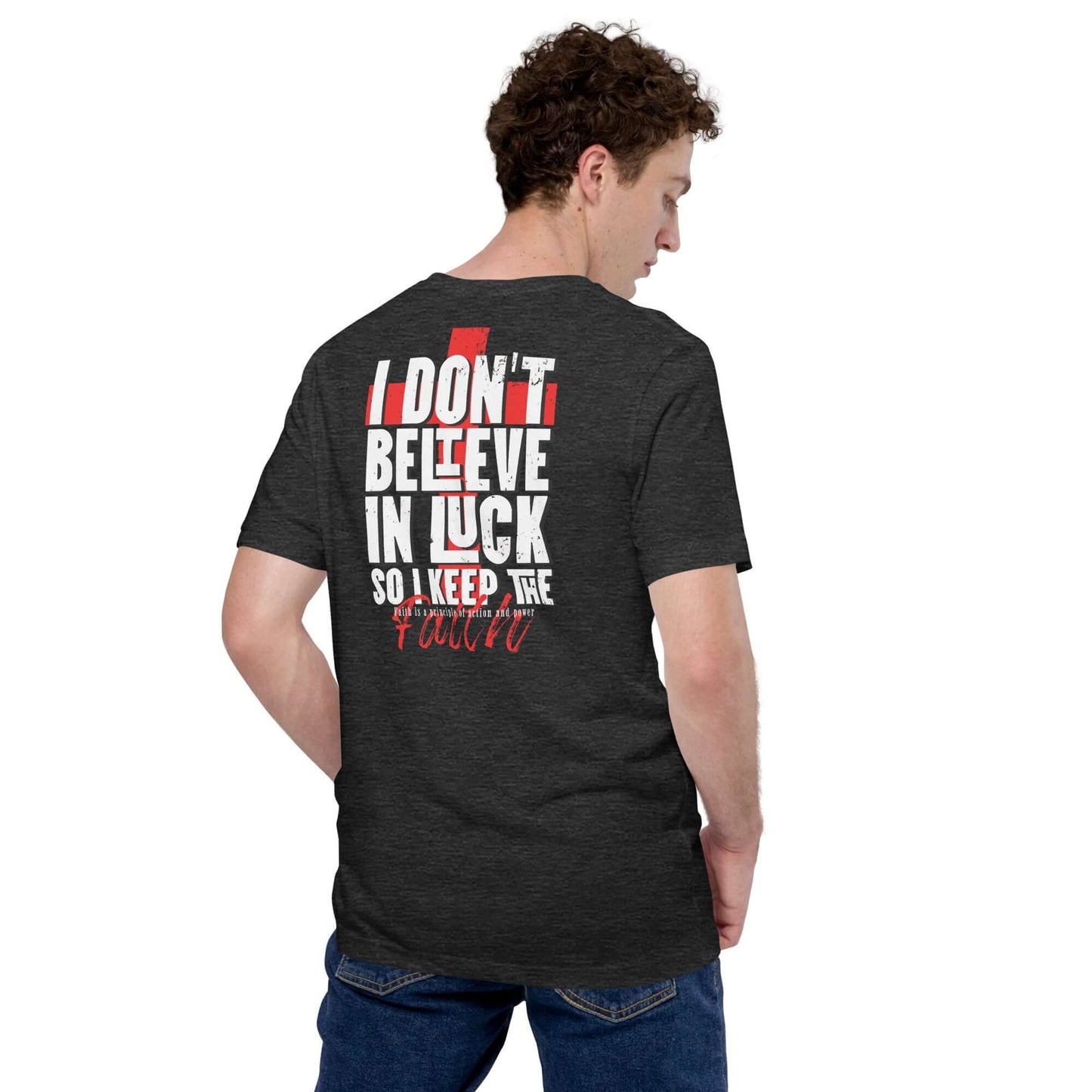 Camiseta Gris de No creo en La Suerte