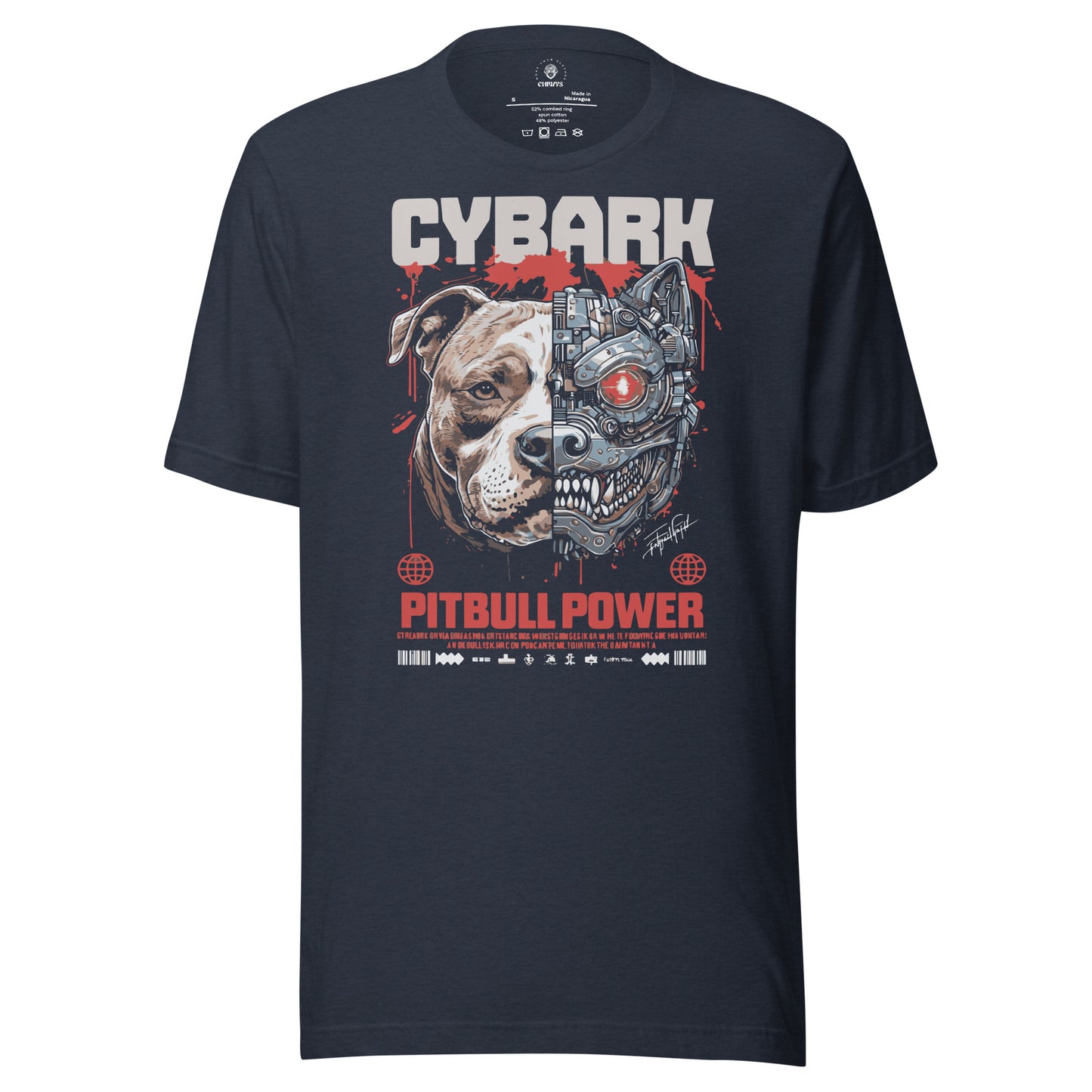 Camiseta Pitbull Cyborg Anime. Esta camiseta es todo lo que has soñado y más. Es suave y ligera, con la cantidad justa de elasticidad. Además, es cómoda y realza la figura de todo el que la lleva puesta. • 100% algodón peinado e hilado en anillo (los tono