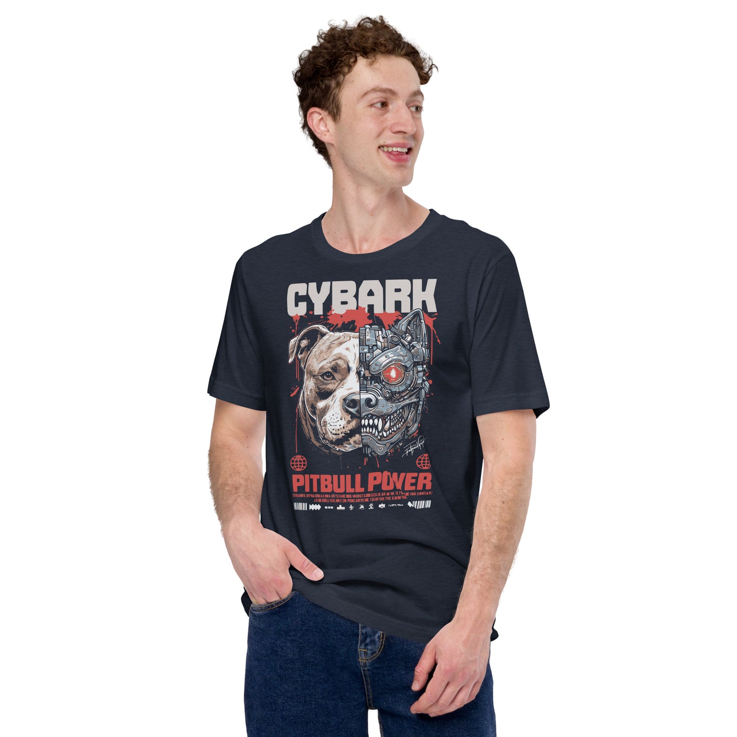 Camiseta Pitbull Cyborg Anime. Esta camiseta es todo lo que has soñado y más. Es suave y ligera, con la cantidad justa de elasticidad. Además, es cómoda y realza la figura de todo el que la lleva puesta. • 100% algodón peinado e hilado en anillo (los tono