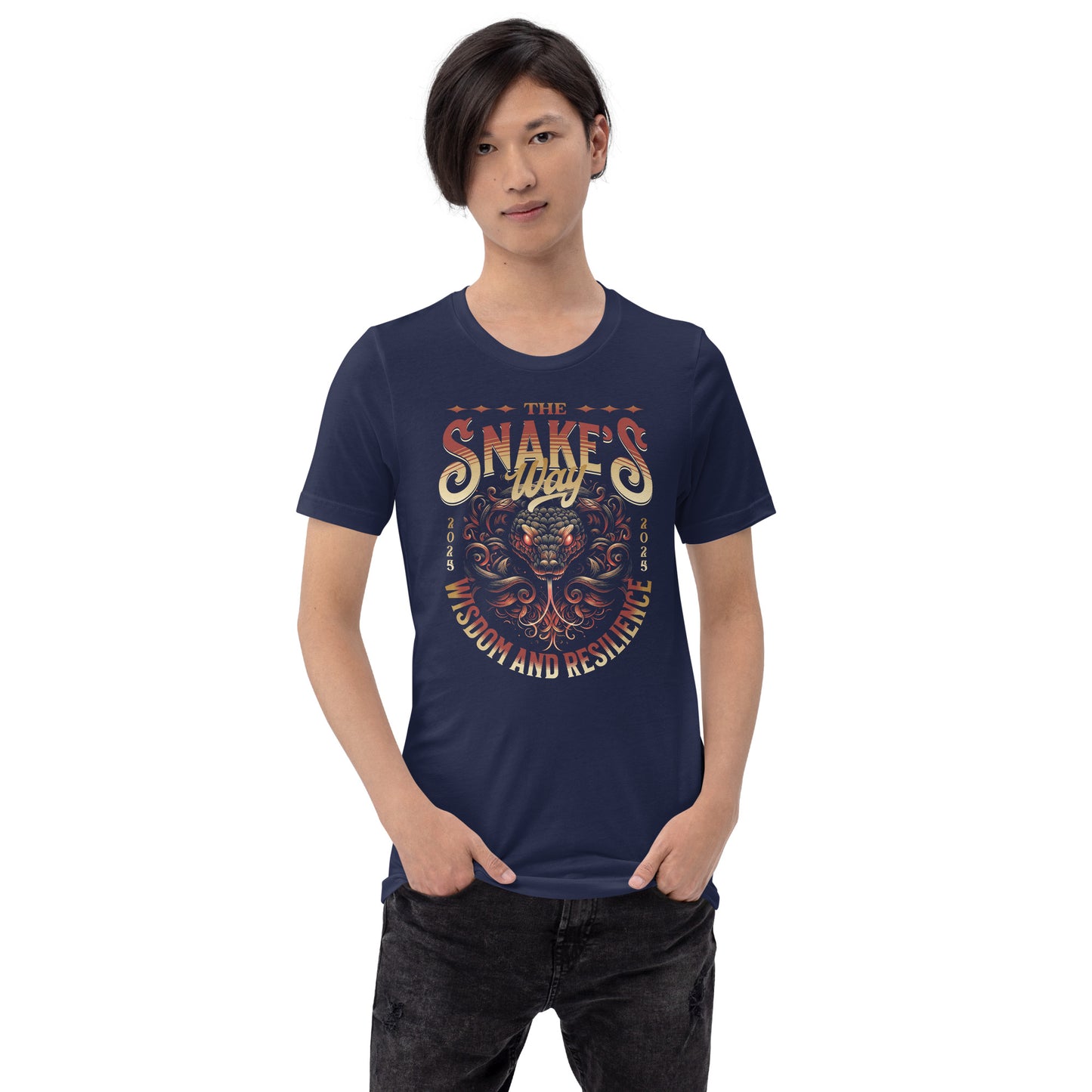 Camiseta Snakes Way Anime. Con un diseño moderno, Tacto suave y ligero, con la cantidad justa de elasticidad. Además, es cómoda y realza la figura de todo el que la lleva puesta. • 100% algodón peinado e hilado en anillo (los tonos Heather contienen polié