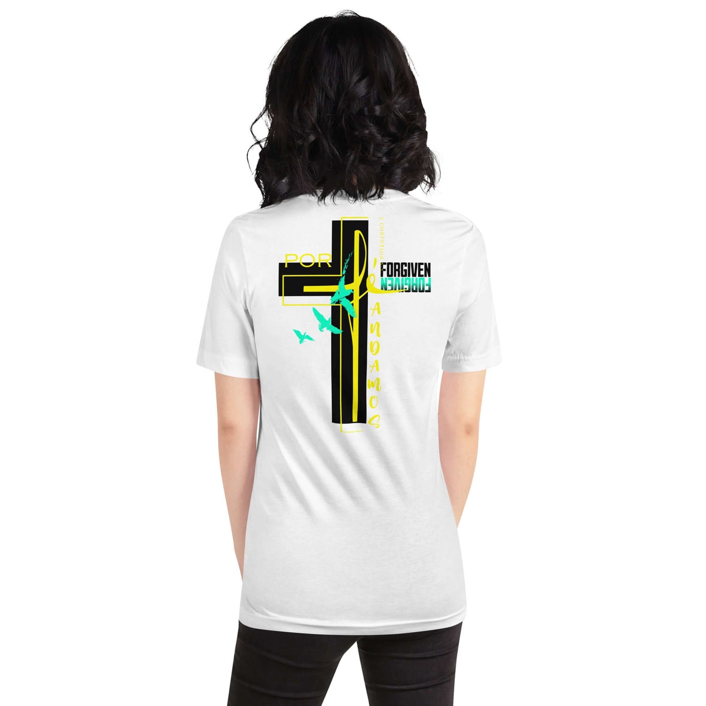Camiseta unisex Blanca Andamos Por Fe