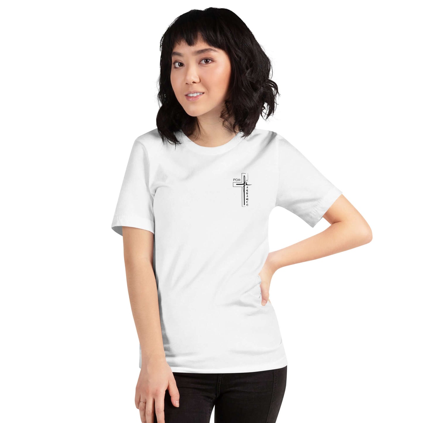 Camiseta unisex Andamos Por Fe con Chica